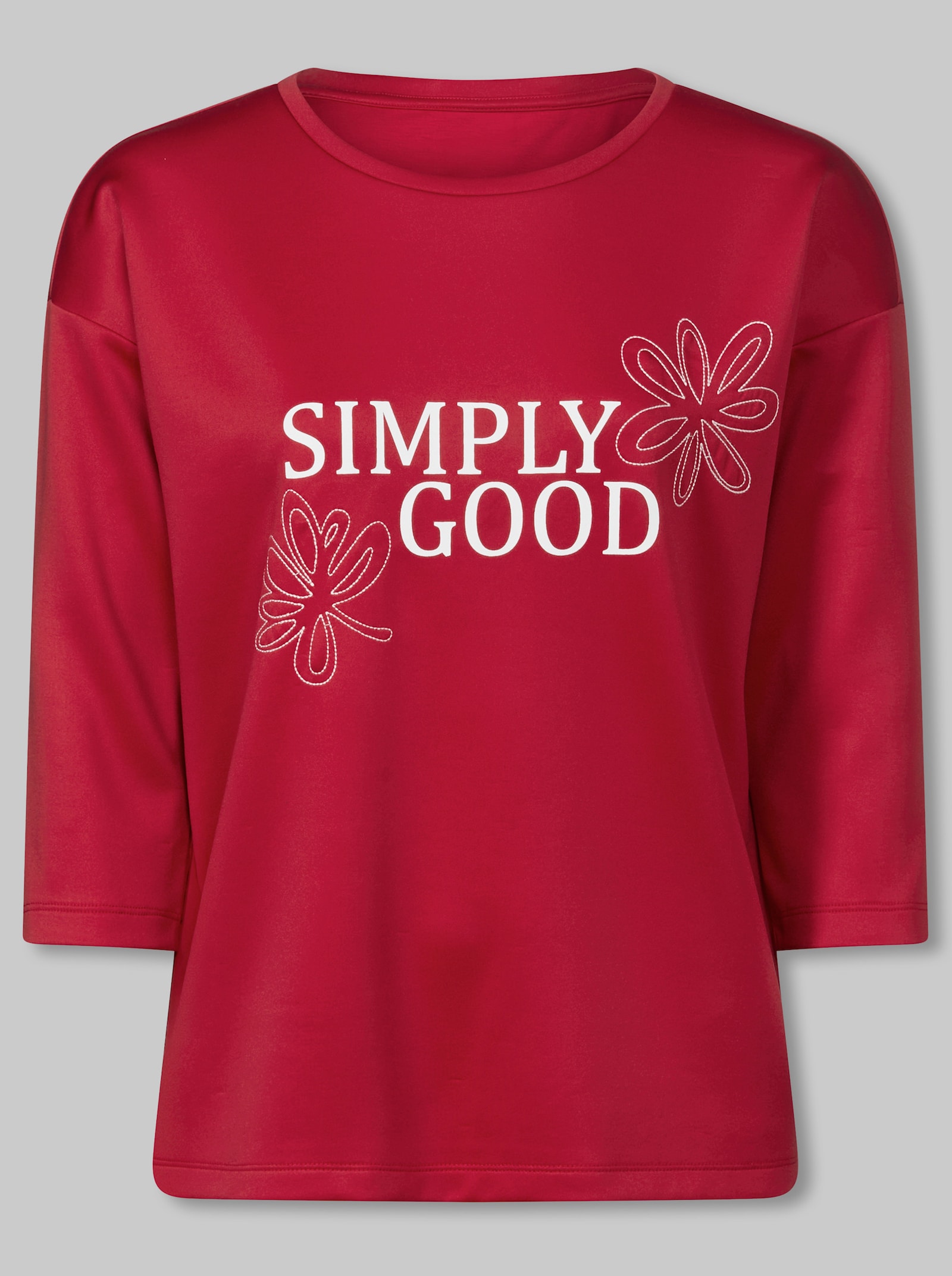 heine Sweatshirt mit Stickerei - rot