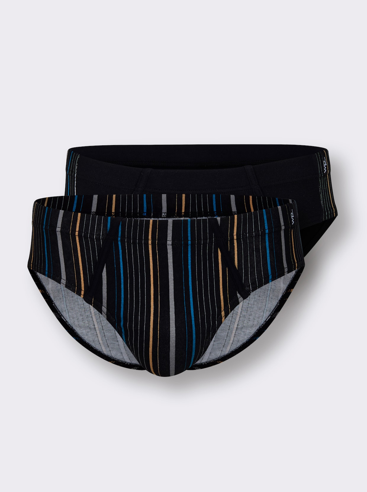 wäschepur men Slip - zwart + zwart gestreept