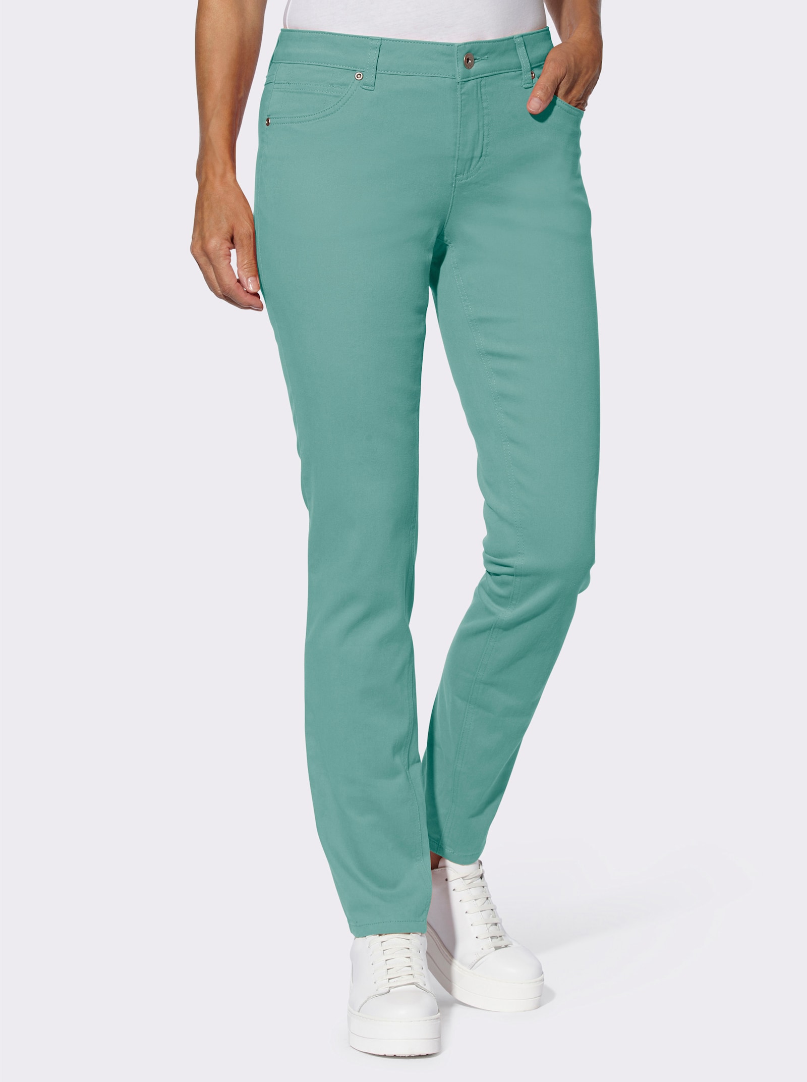 Hose in 5-Pocket-Form - salbei
