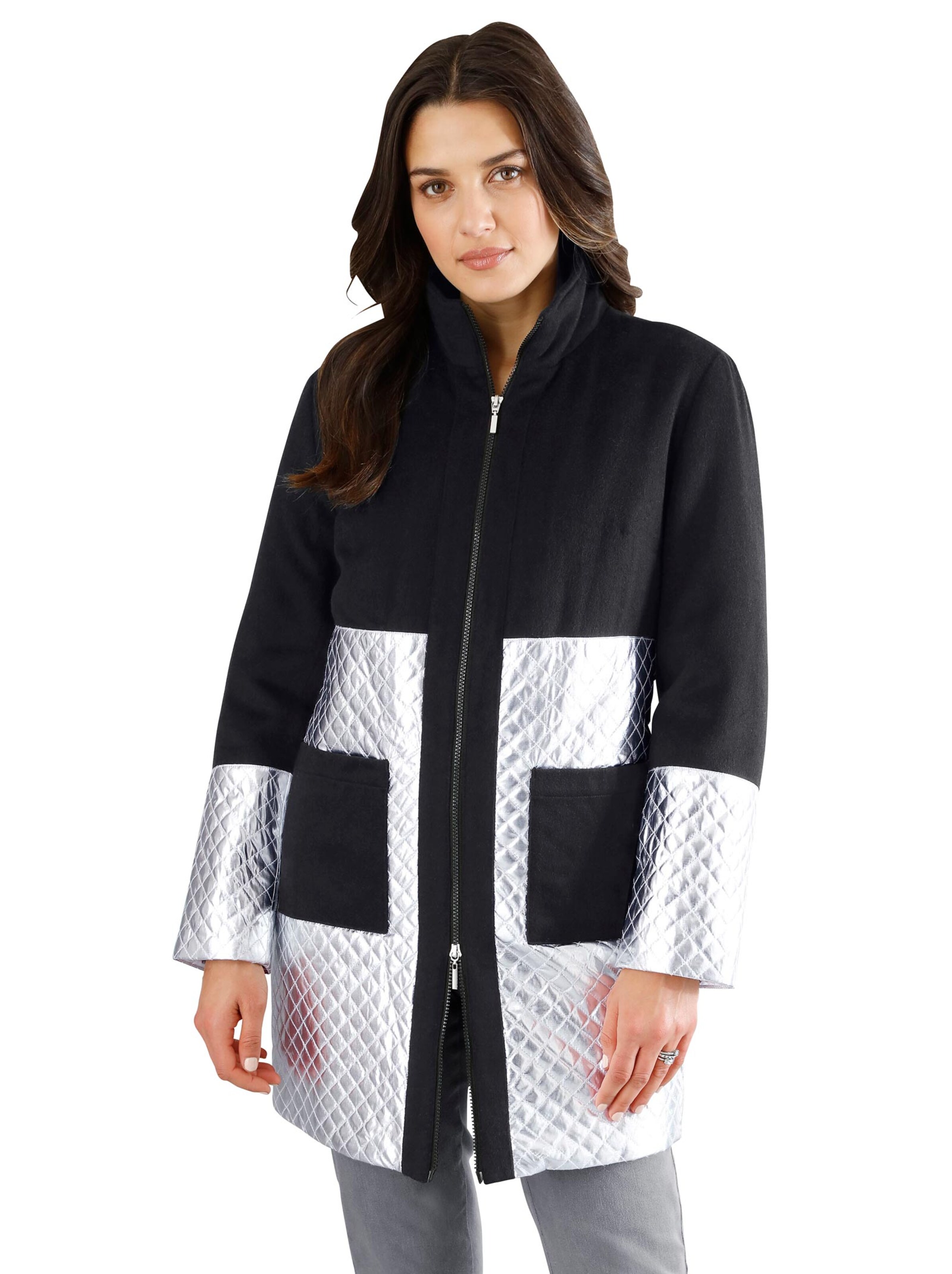 Jacke - schwarz-silberfarben