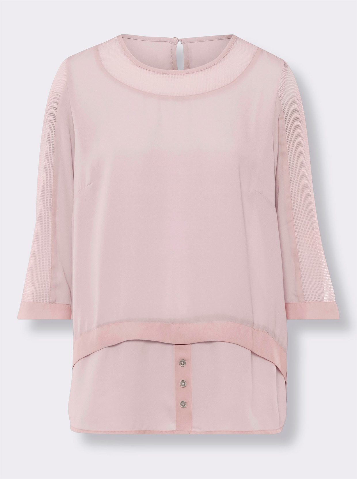 heine 2-in-1-Bluse - hellrosé