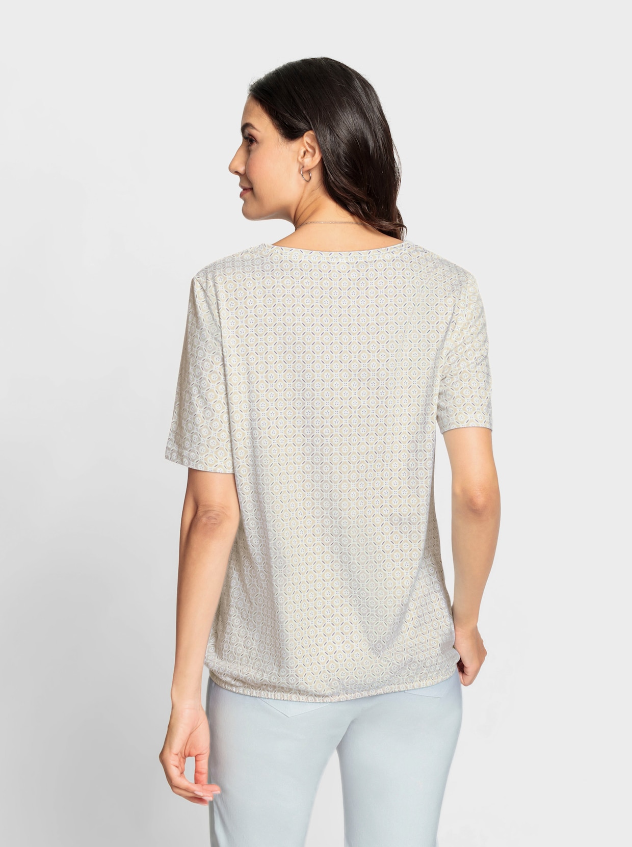 Shirt met korte mouwen - citroen bedrukt
