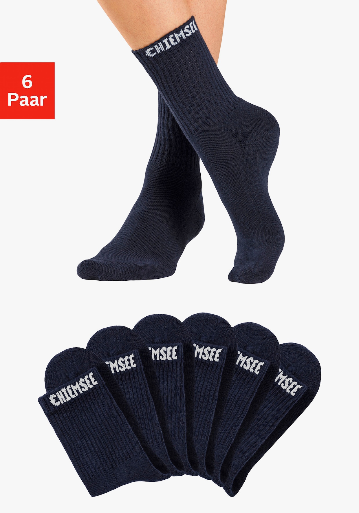 Chiemsee Chaussettes de tennis - bleu