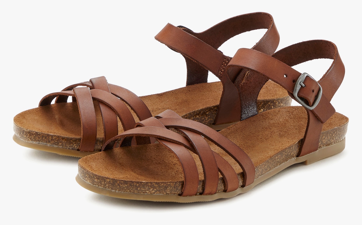 LASCANA slipper - bruin