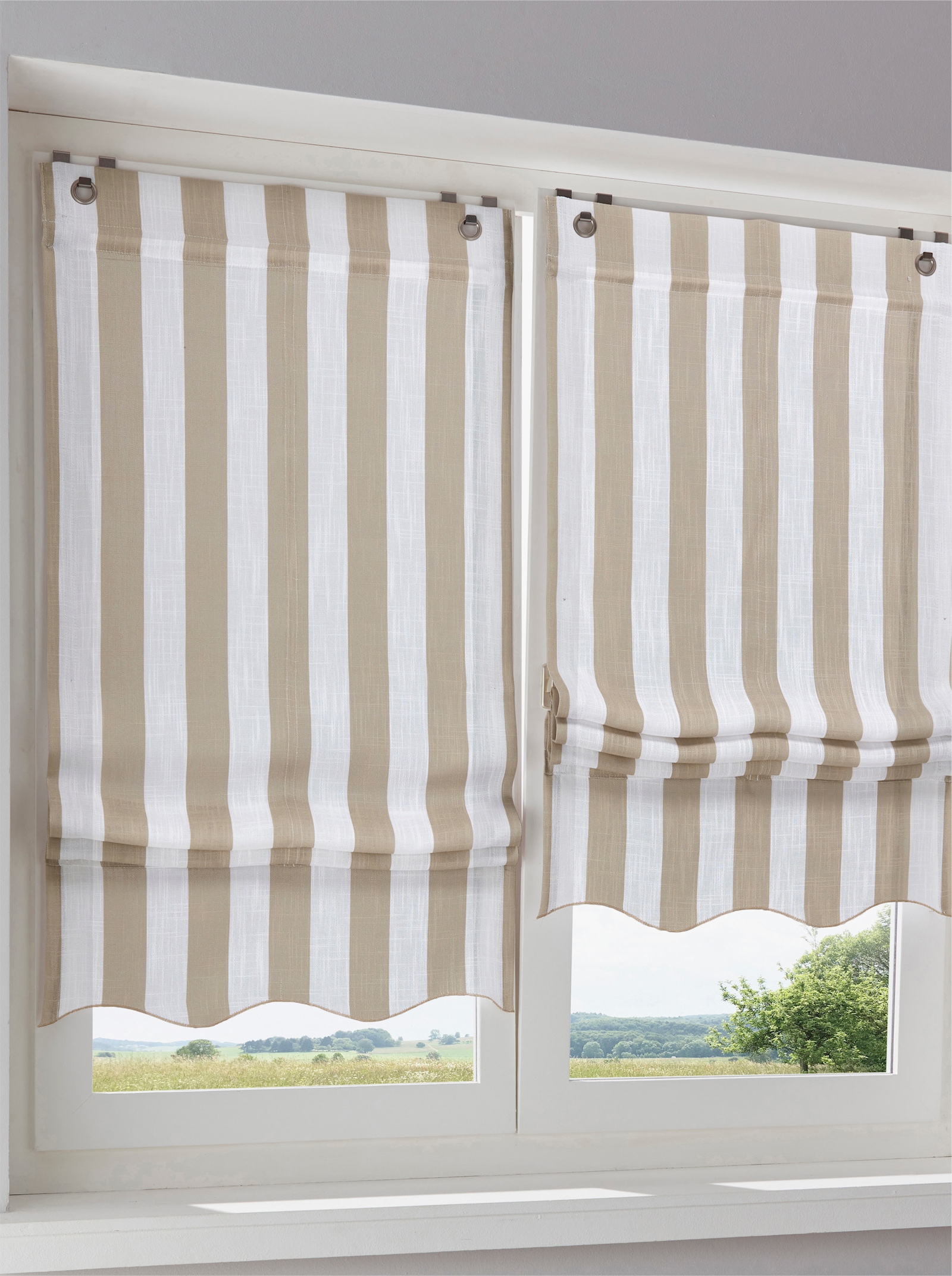 heine home Raffrollo - sand-weiß