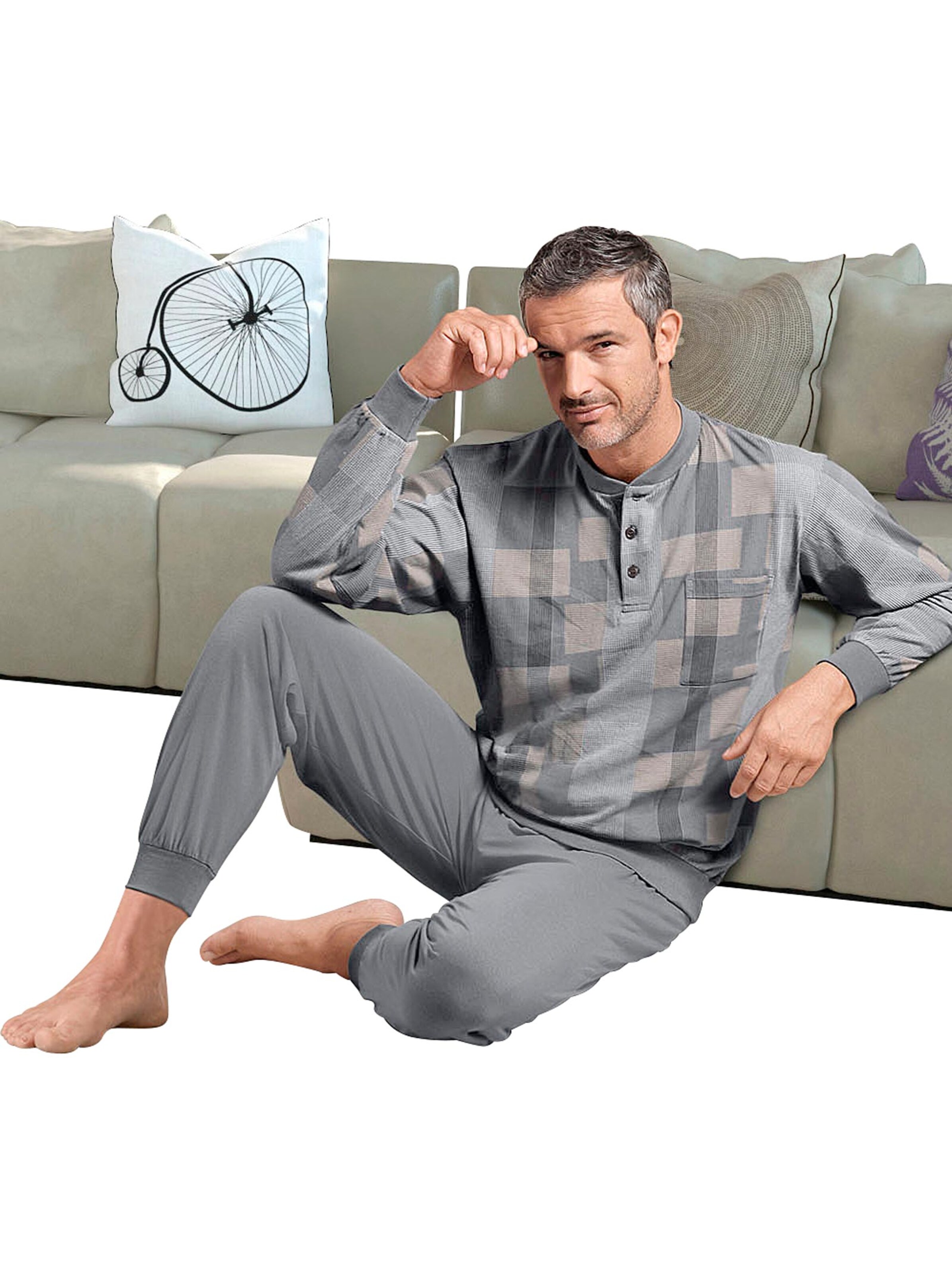 Schlafanzug - grau