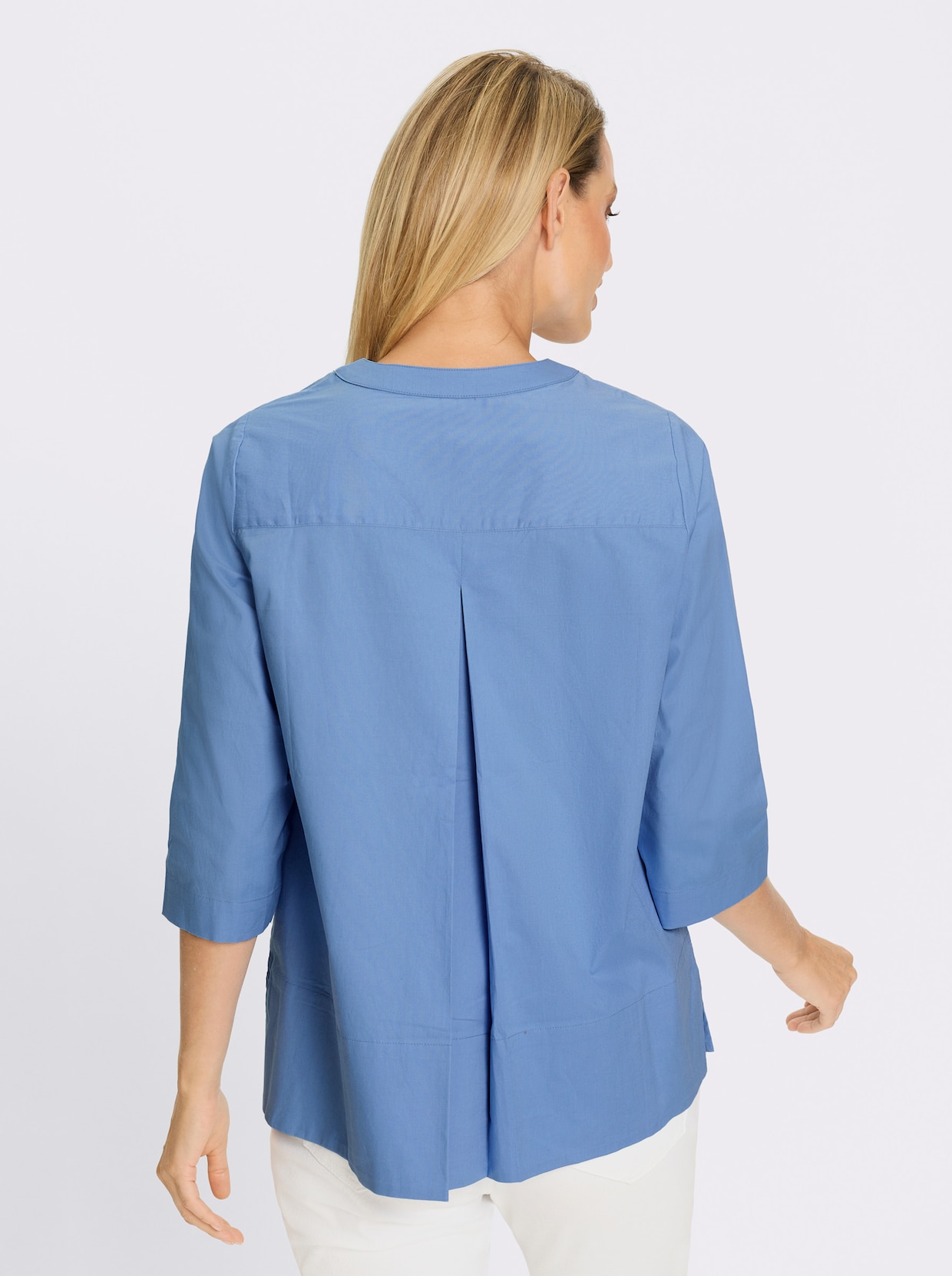 heine Chemisier en coton - bleu ciel