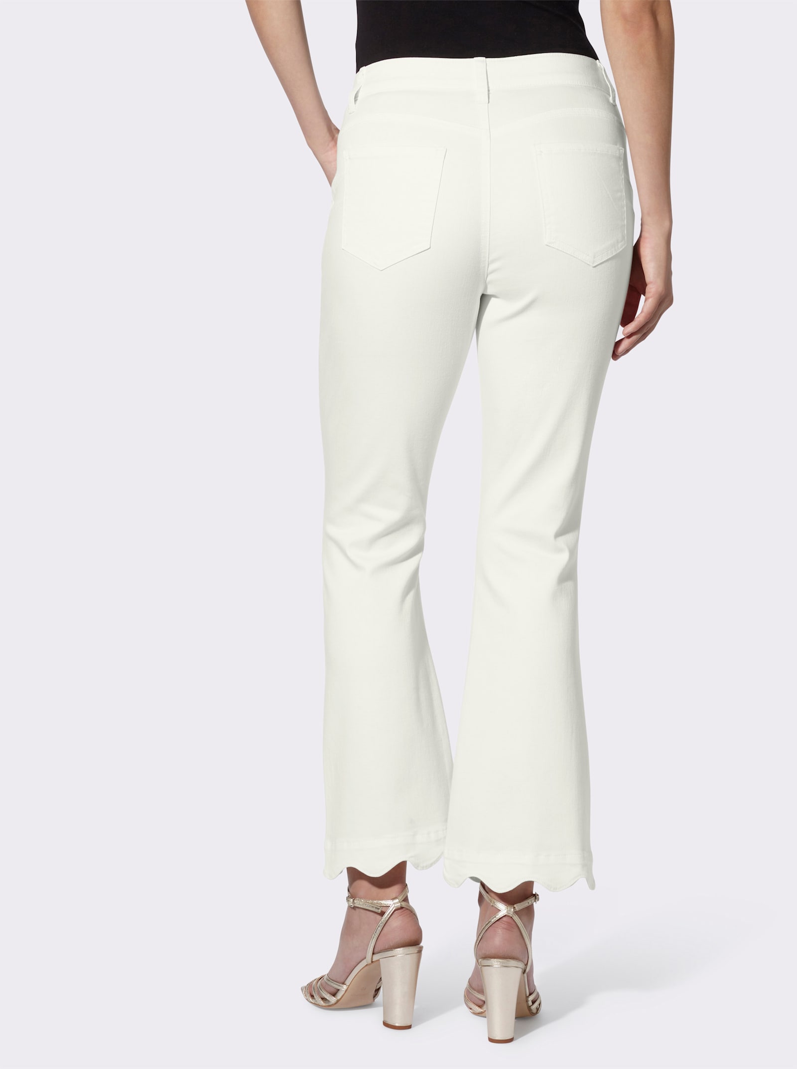 heine Push-up-Jeans im luftigen Baumwoll-Mix - ecru