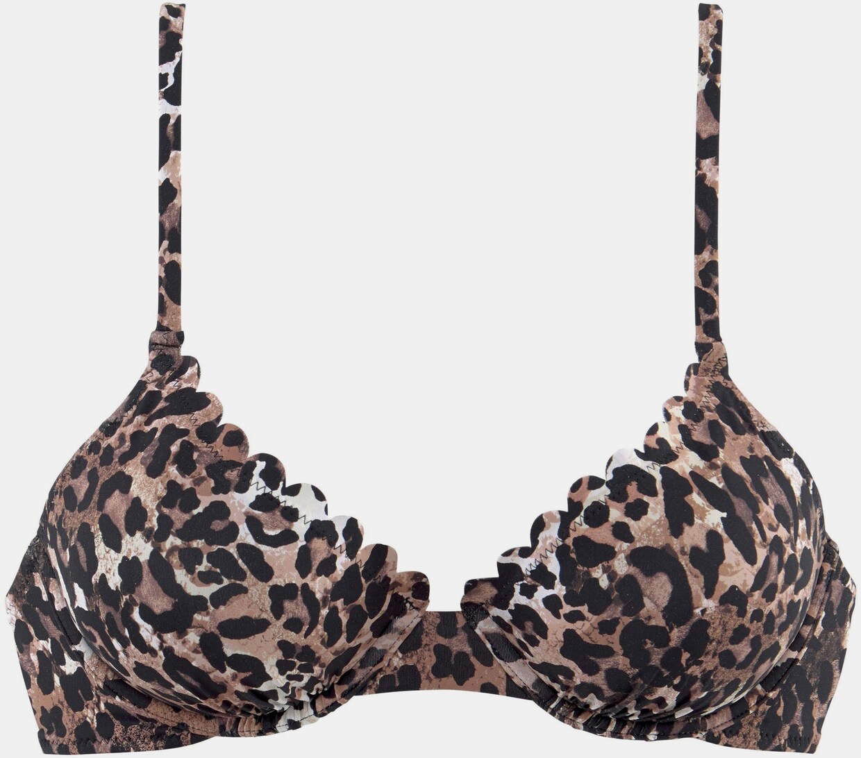 LASCANA Bügel-Bikini-Top - braun-bedruckt