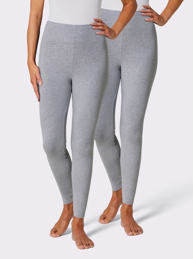 feel good Leggings - grau-meliert