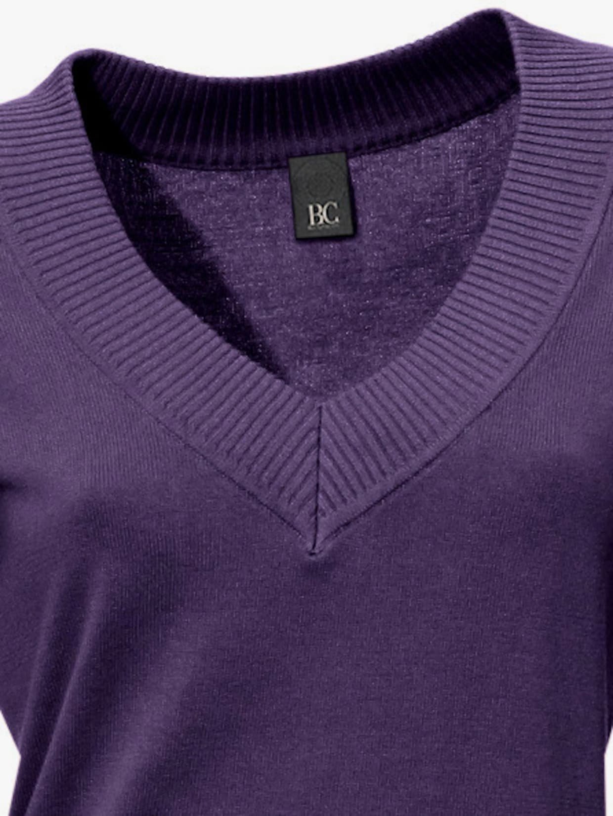 heine Pull à encolure en V - prune