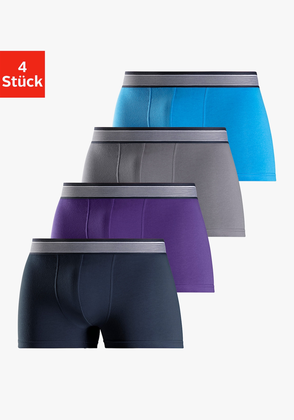 H.I.S Boxer - navy/lila/grijs/blauw