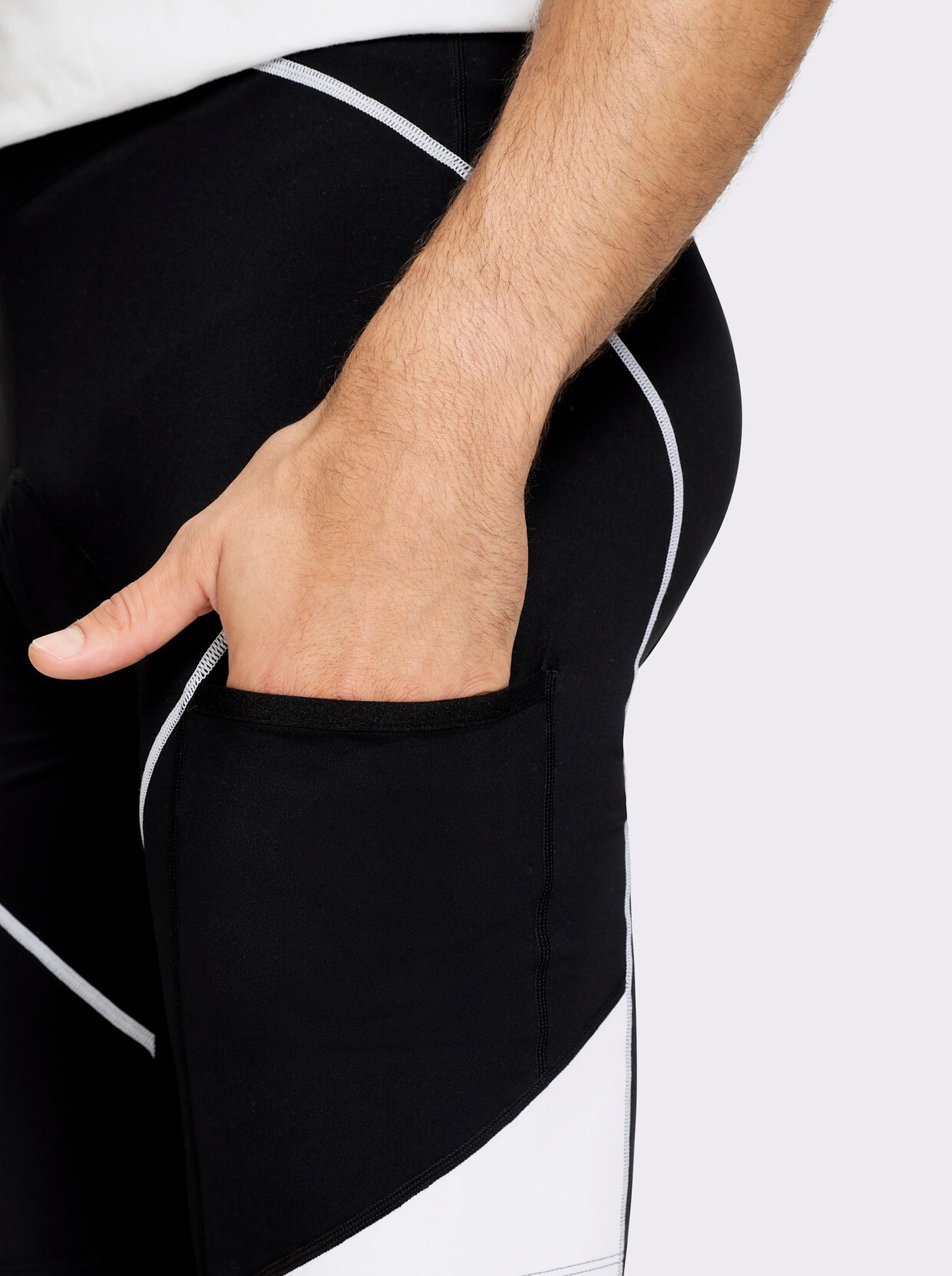 Catamaran Sports Fahrradhose - schwarz-weiß