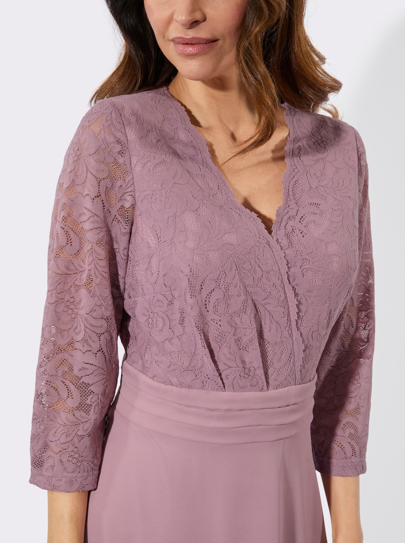 Spitzenkleid - mauve