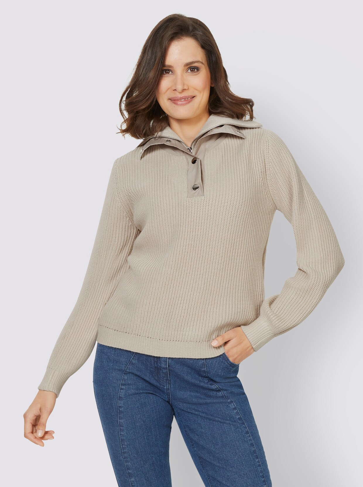heine Pullover - zand
