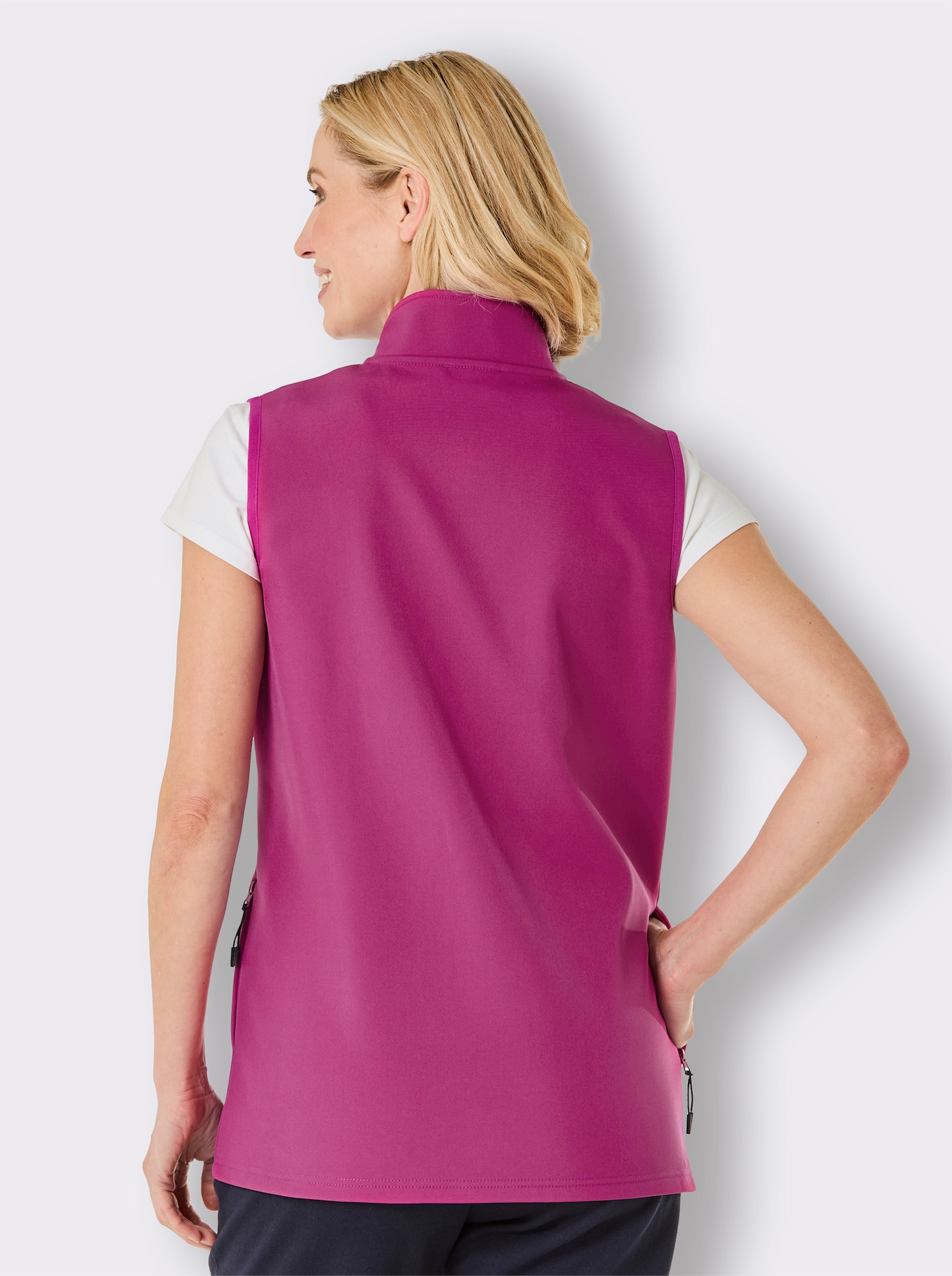 Catamaran Sports Softshellweste mit Fleece-Innenseite - magenta-marine