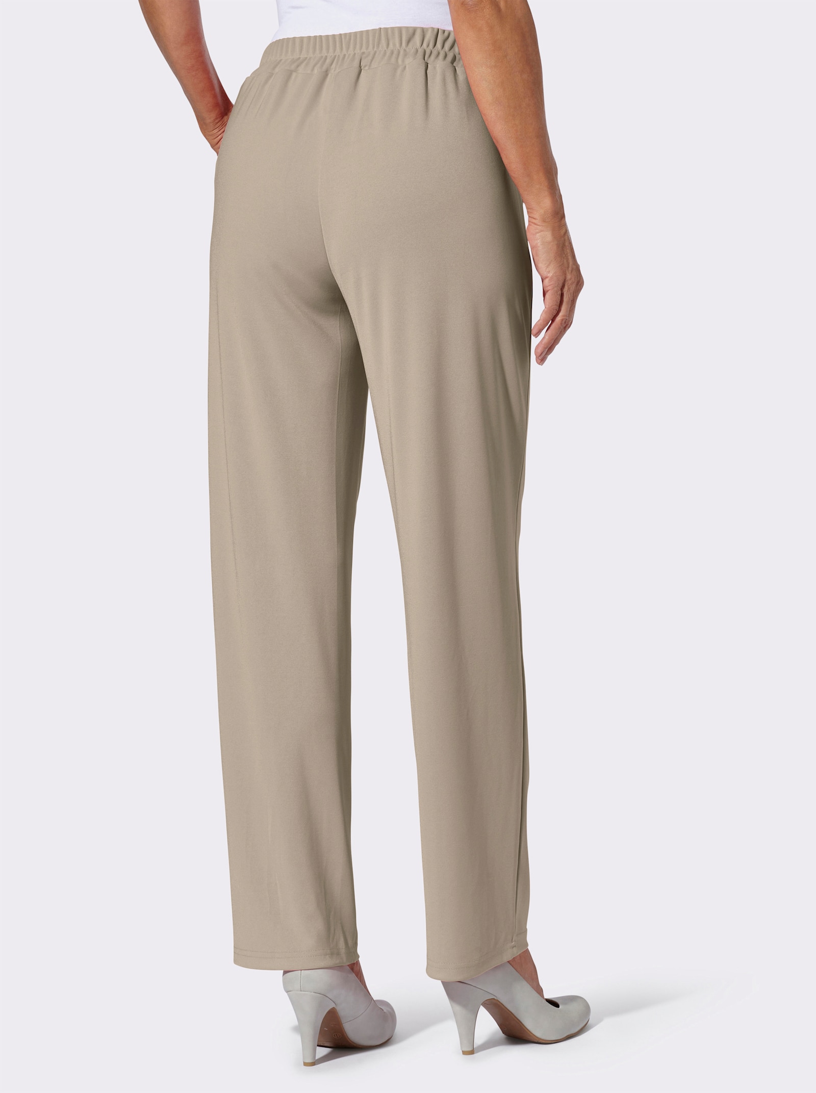 Schlupfhose mit Zierschnalle - sesam