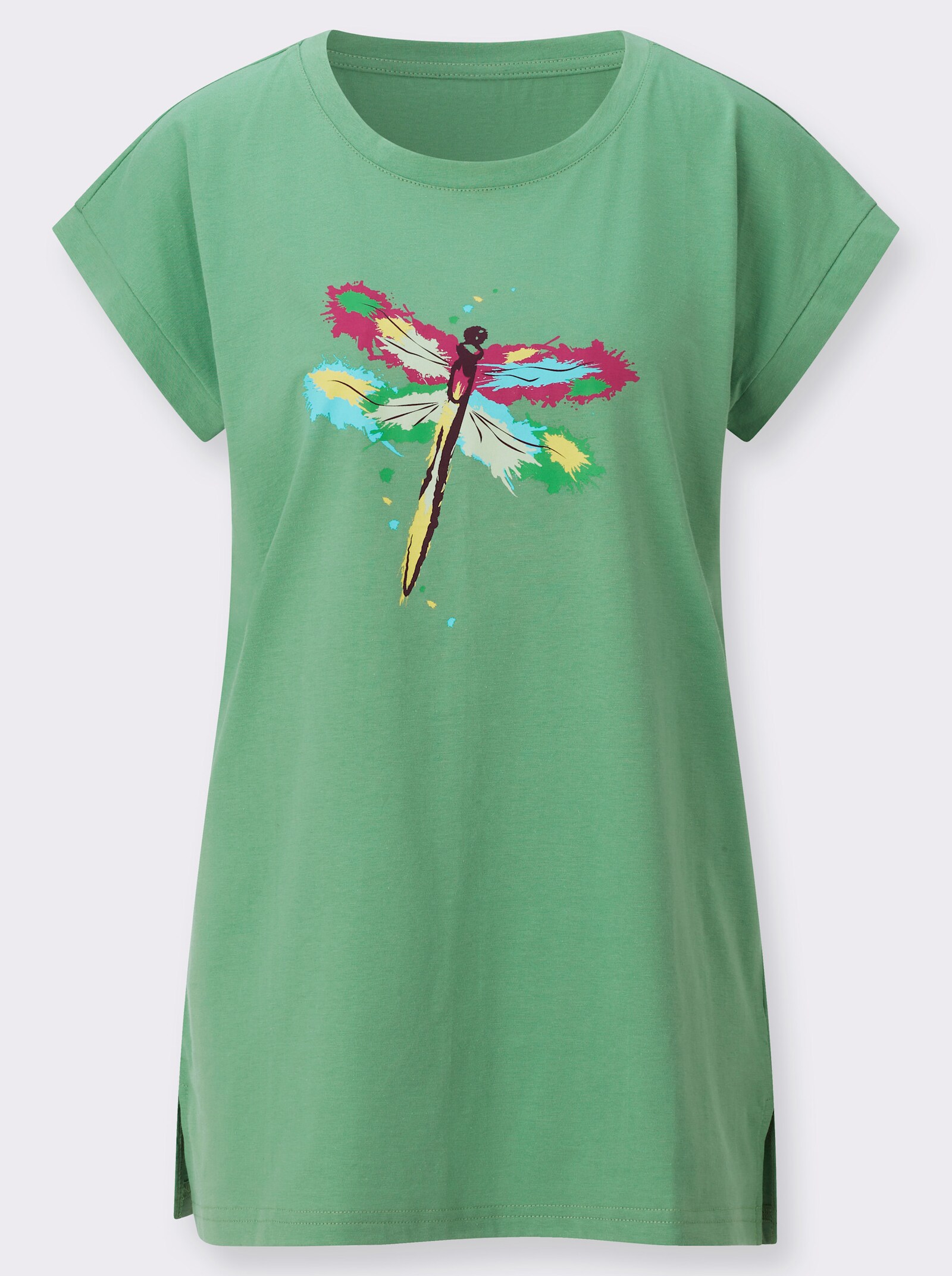 Longshirt mit Print - apfel