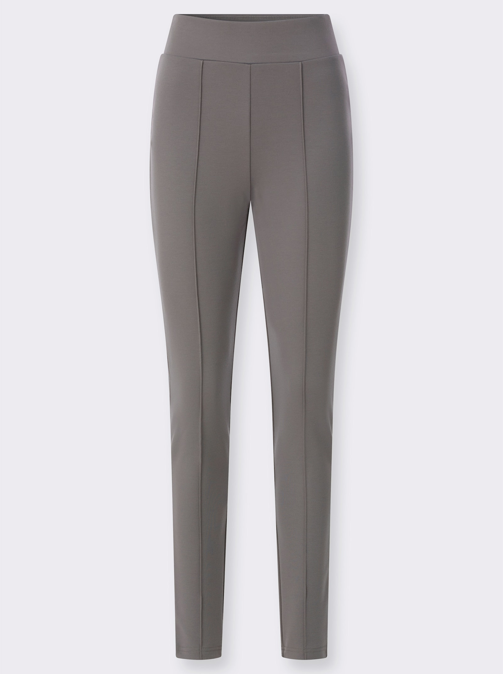 Freizeithose mit Biesenverzierung - grau