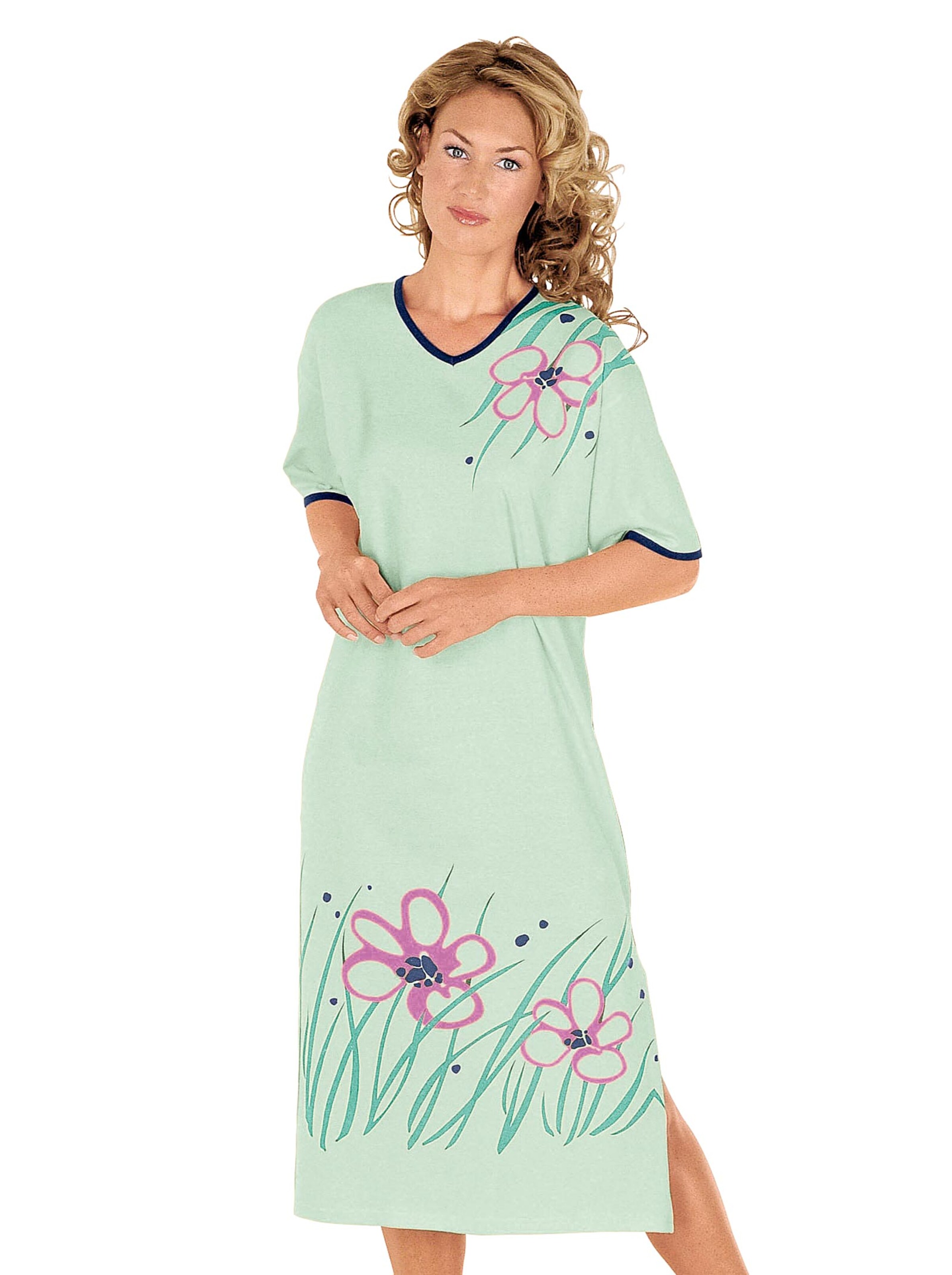 Nachthemd - mint-bedruckt