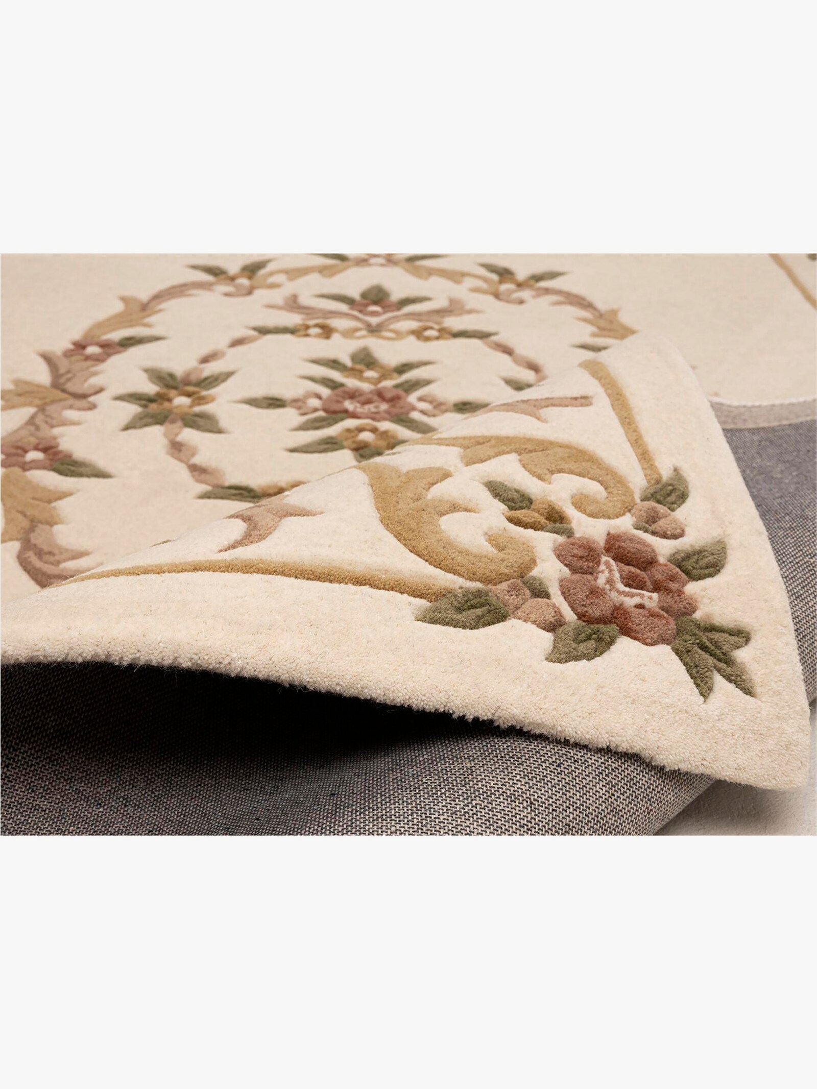 Theko Teppich - beige-gemustert