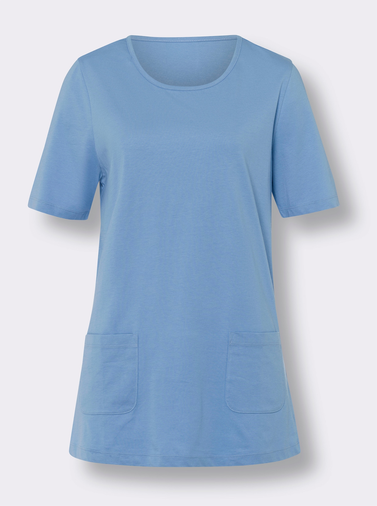 Dlouhé tričko - nebesky modrá