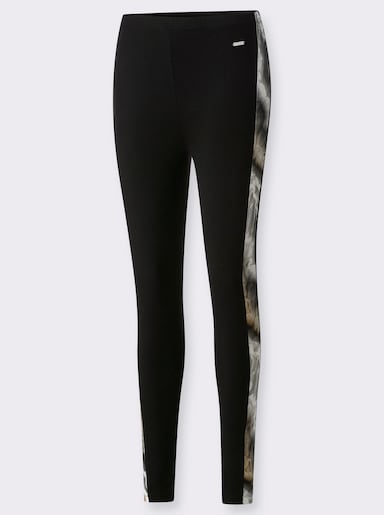 feel good Leggings - schwarz-camel