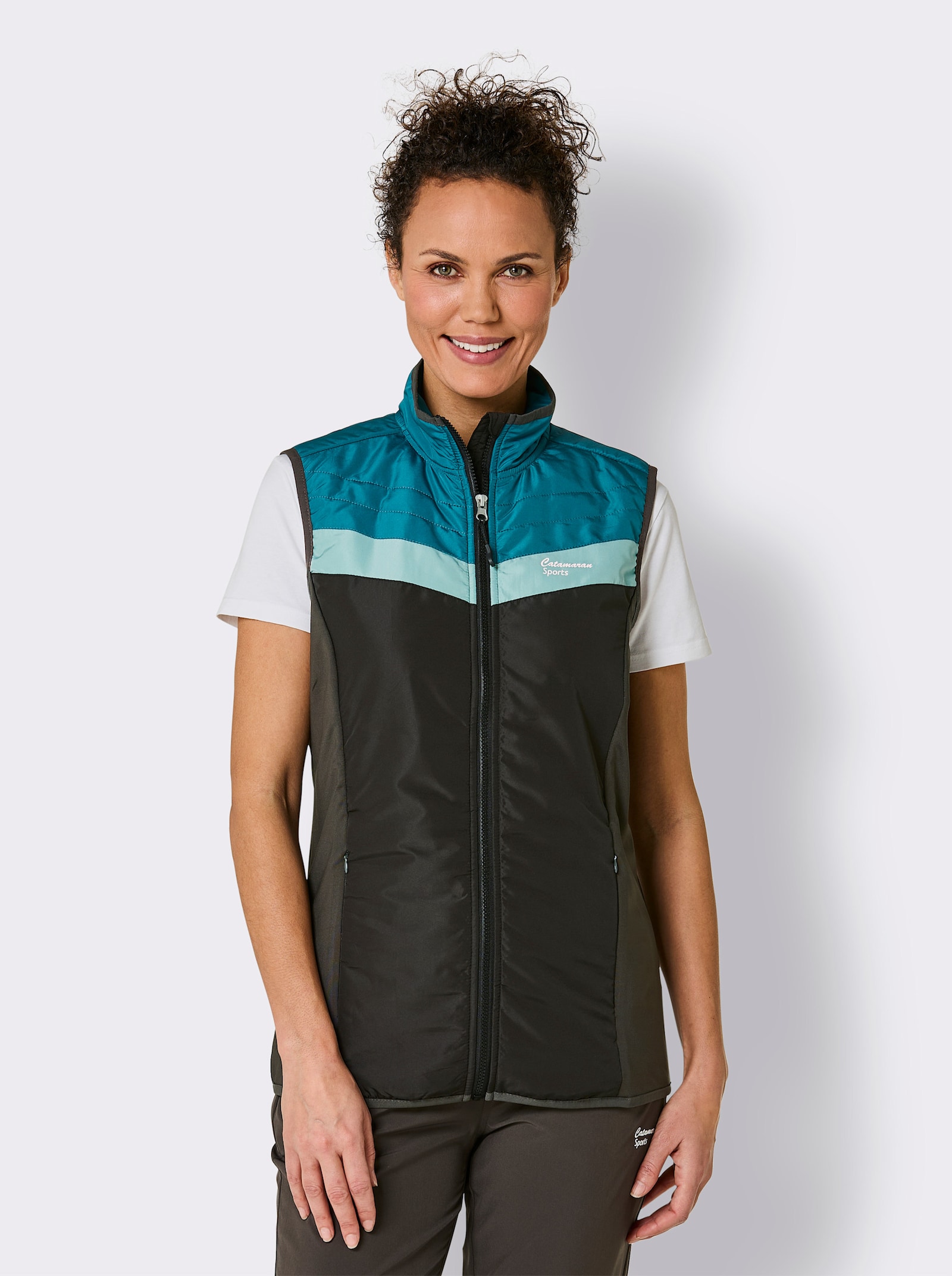 Catamaran Sports Steppweste mit elastischen Einsätzen - graphit