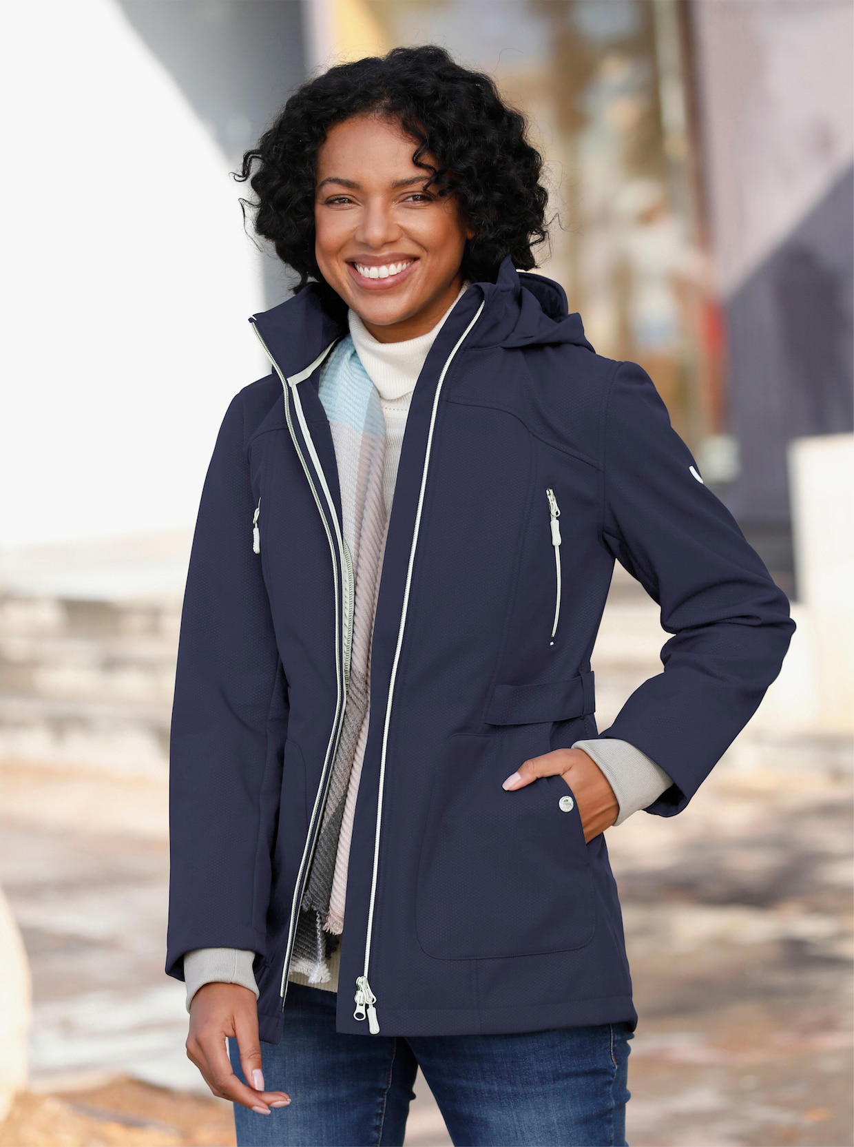 Softshell-Jacke - marine