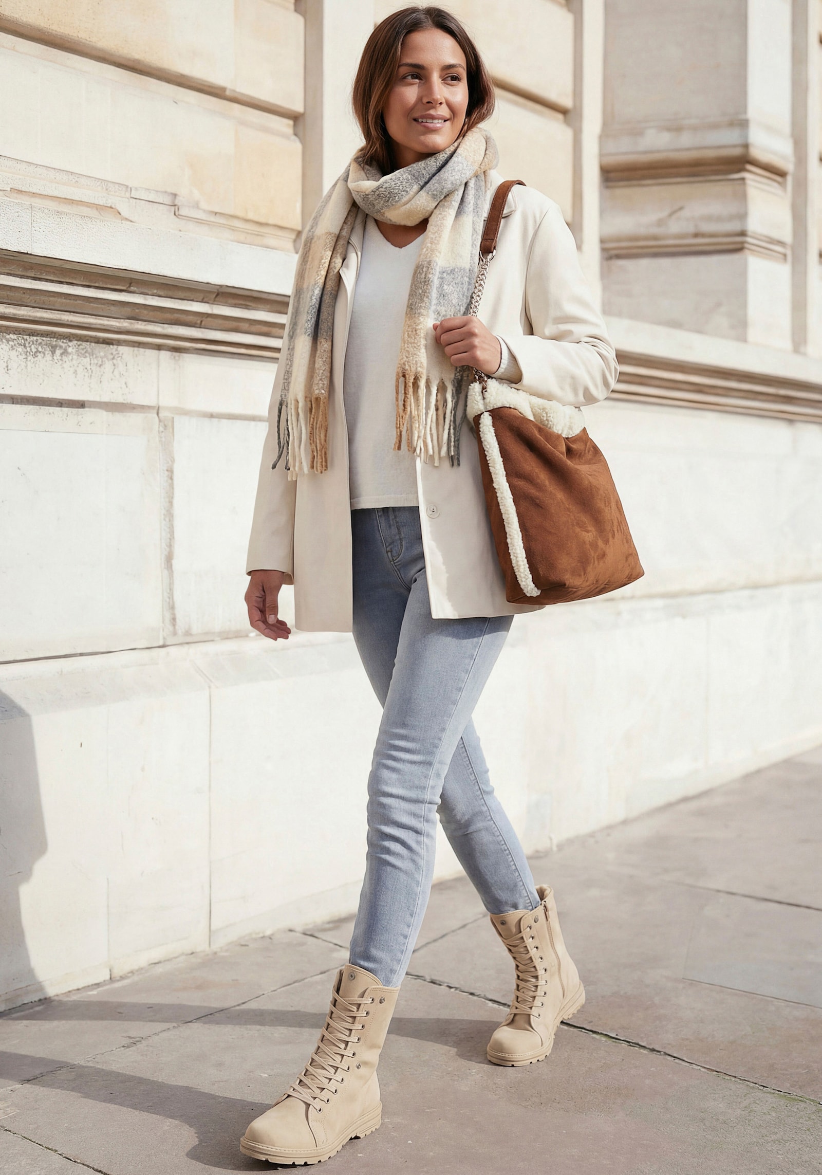 LASCANA Stiefelette - beige