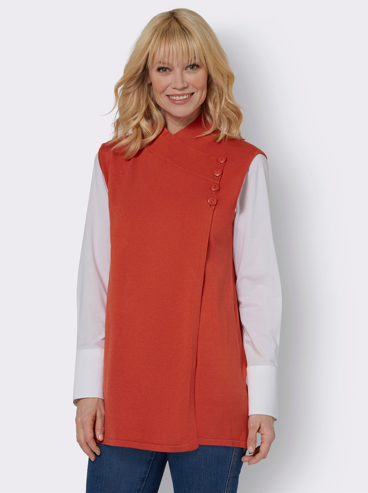 Mouwloos vest - terra