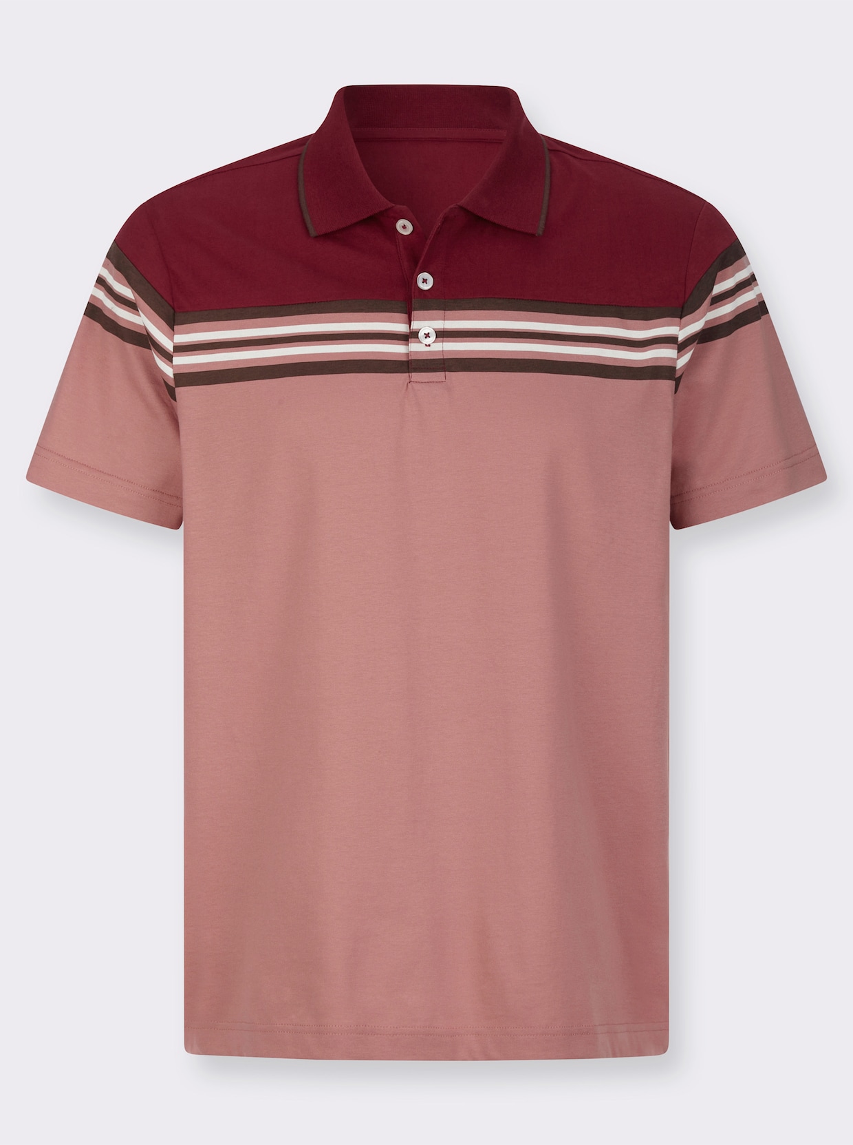 Poloshirt - dunkelrot-rosenholz
