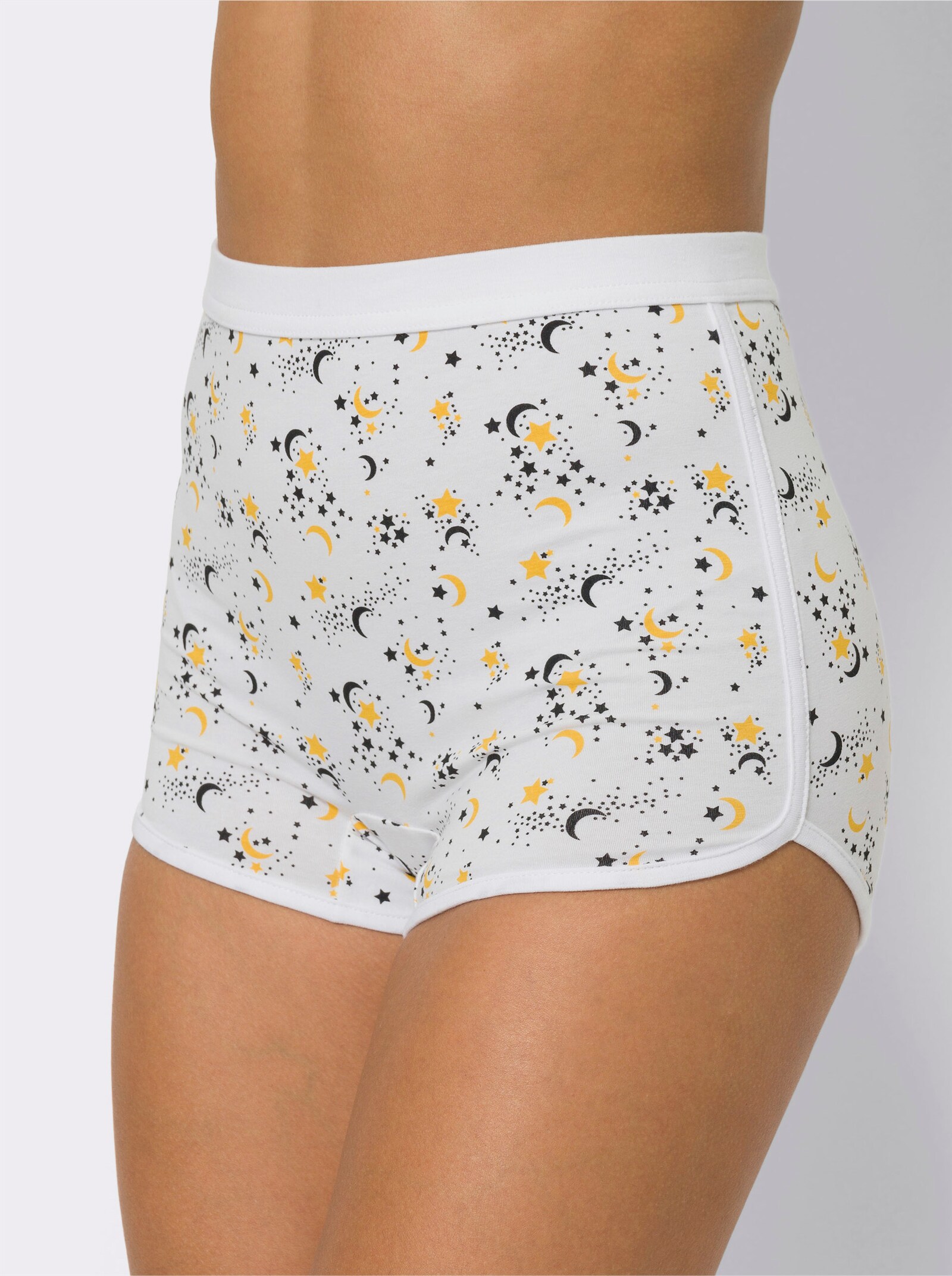 Kalhotky panty v balení po 2 kusech - bílá-potisk + černá-potisk