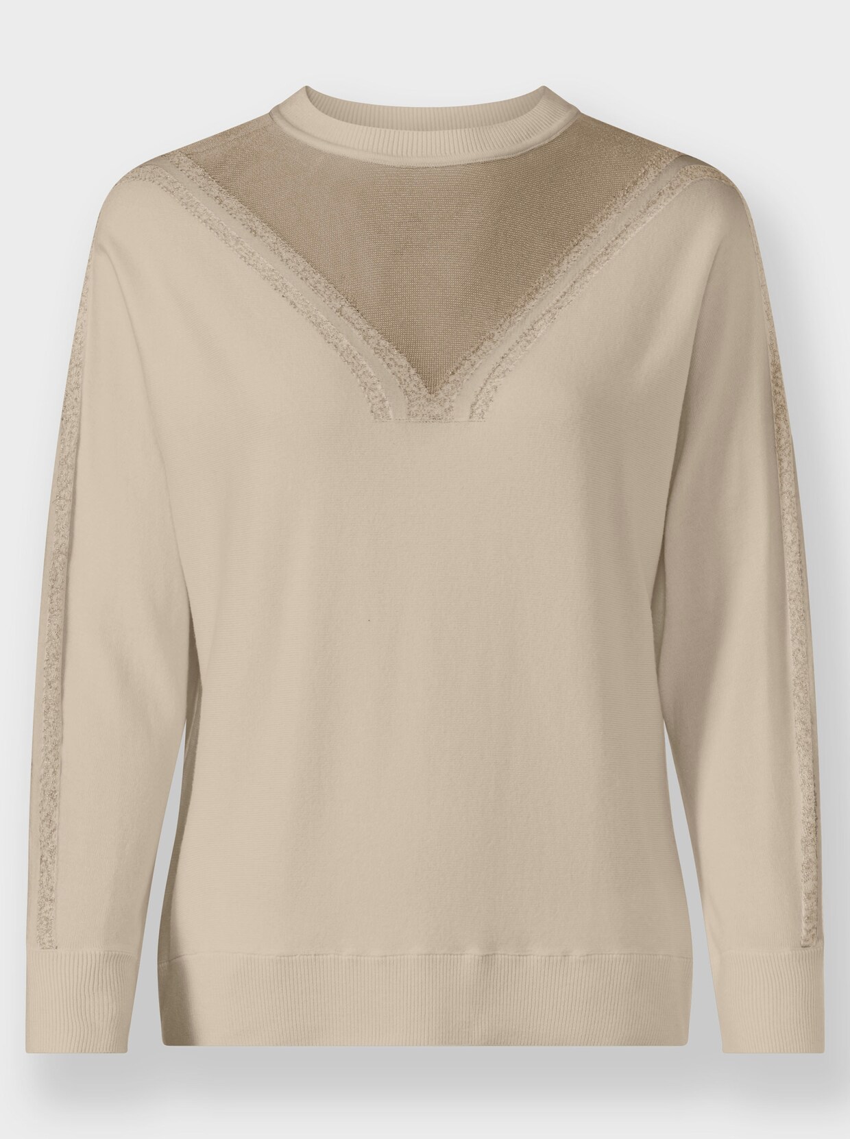 heine Langarm-Pullover - sand