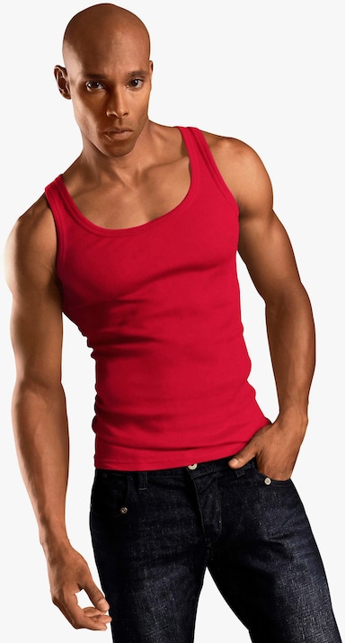 H.I.S Tanktop - rot, weiß, marine