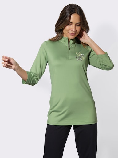 Freizeitshirt mit Druckmotiv - eucalyptus