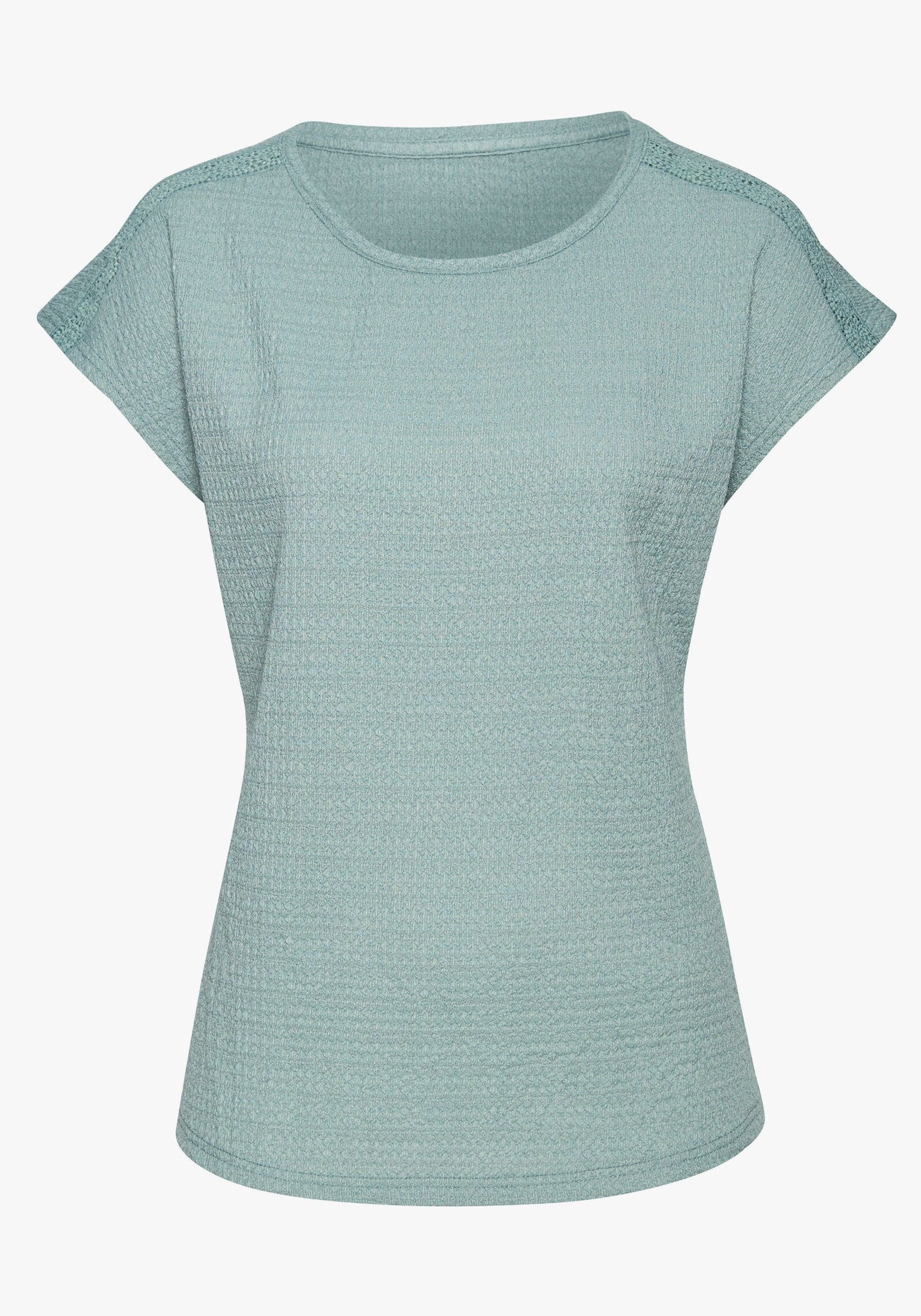 Vivance Kurzarmshirt - mint, creme