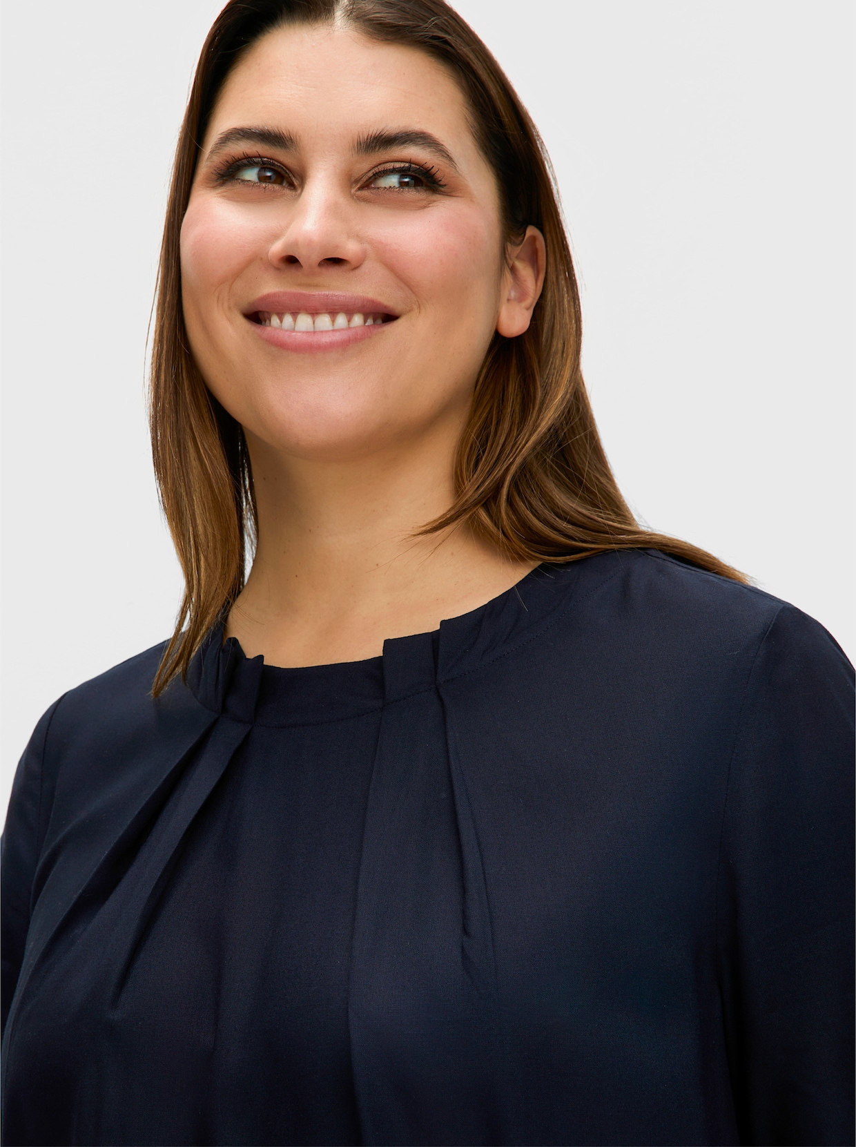 sheego Tunika in A-Linie - tiefblau