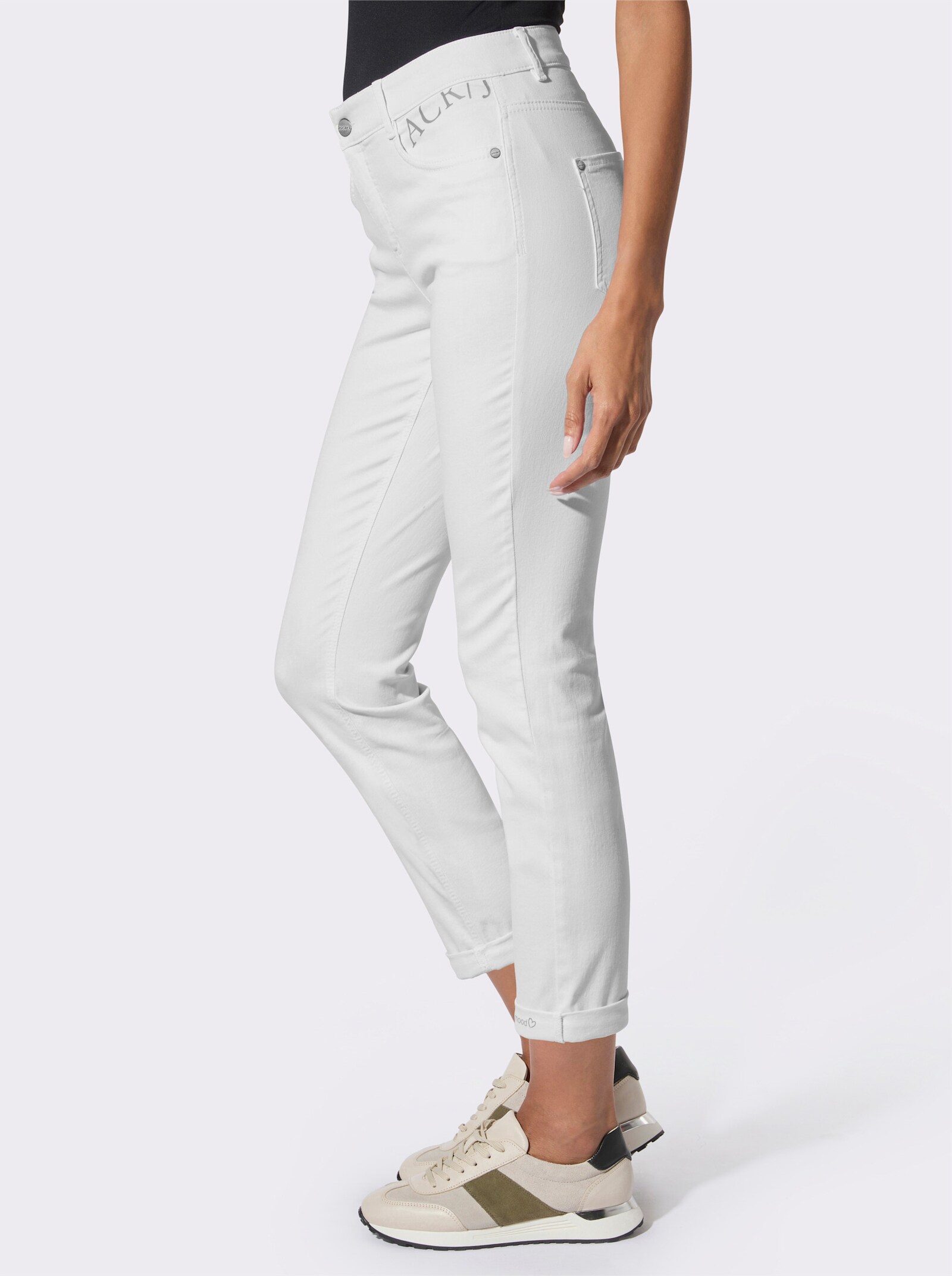 Ascari 5-Pocket-Jeans mit Push-up-Effekt - weiß
