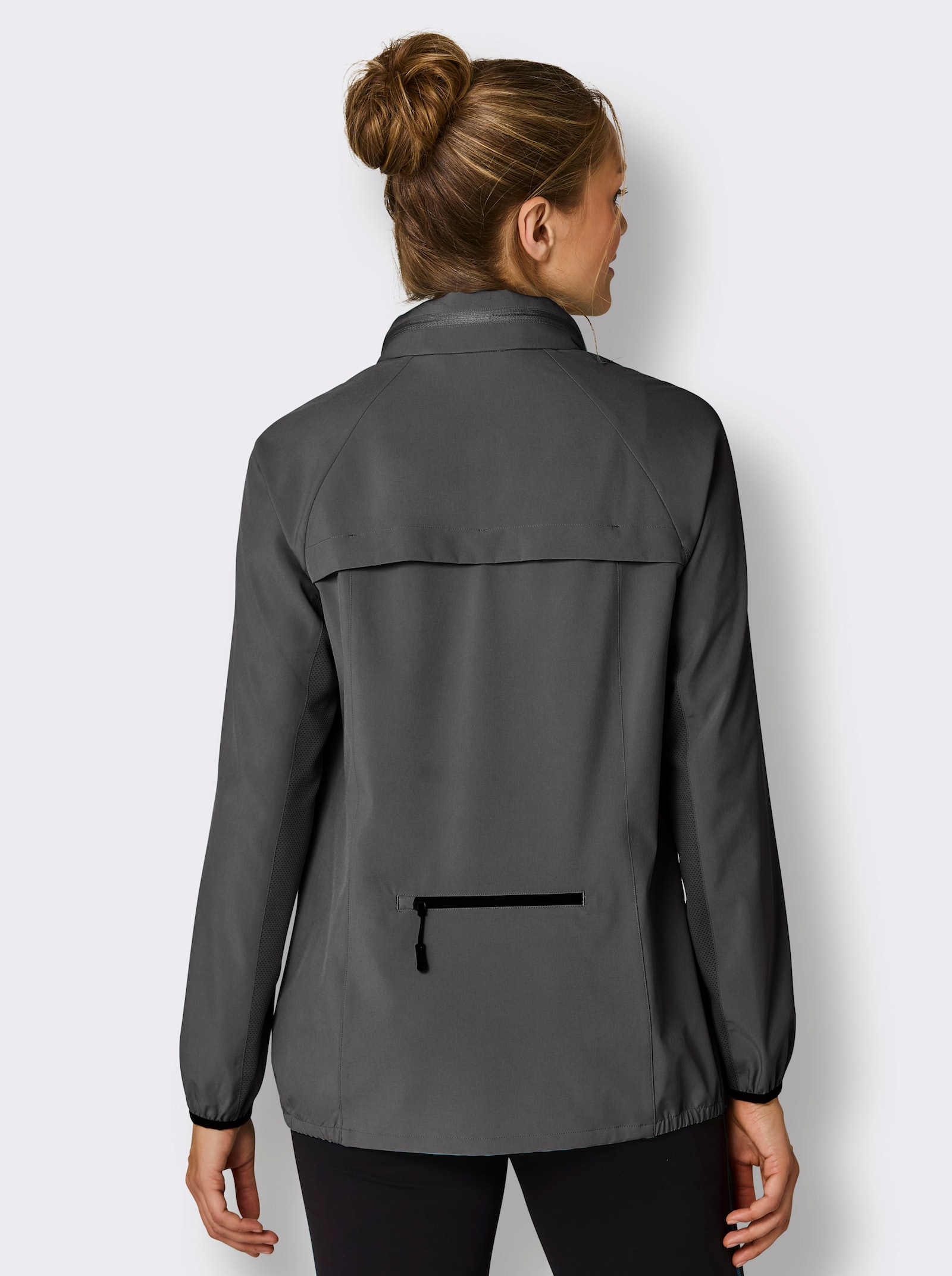 Catamaran Sports Funktionsjacke mit Belüftungsschlitzen hinten - anthrazit