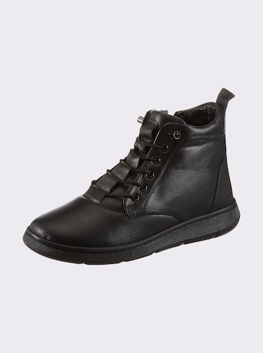 Andrea Conti Stiefelette aus Leder, warm gefüttert - schwarz