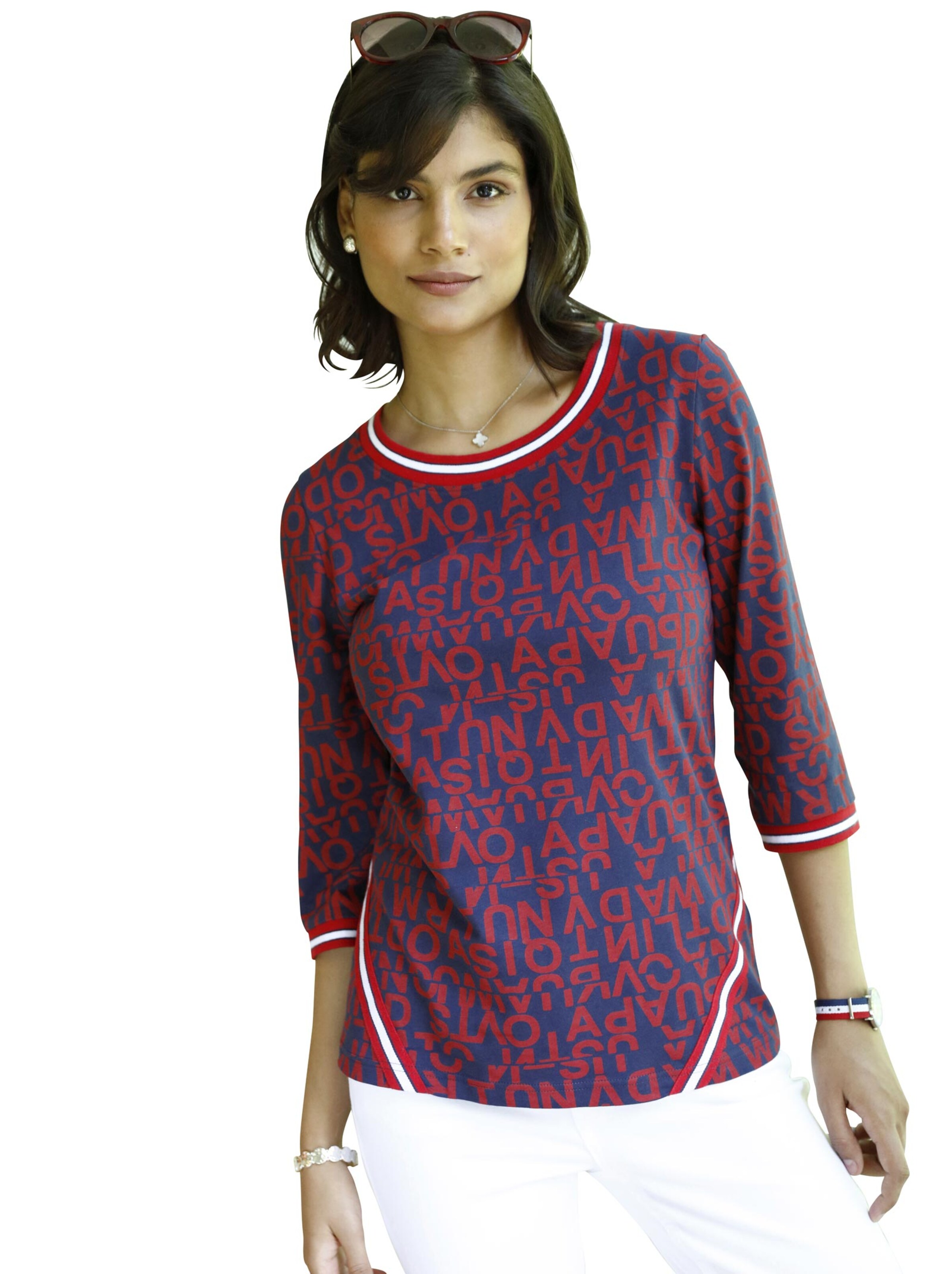 Shirt - rot-gemustert