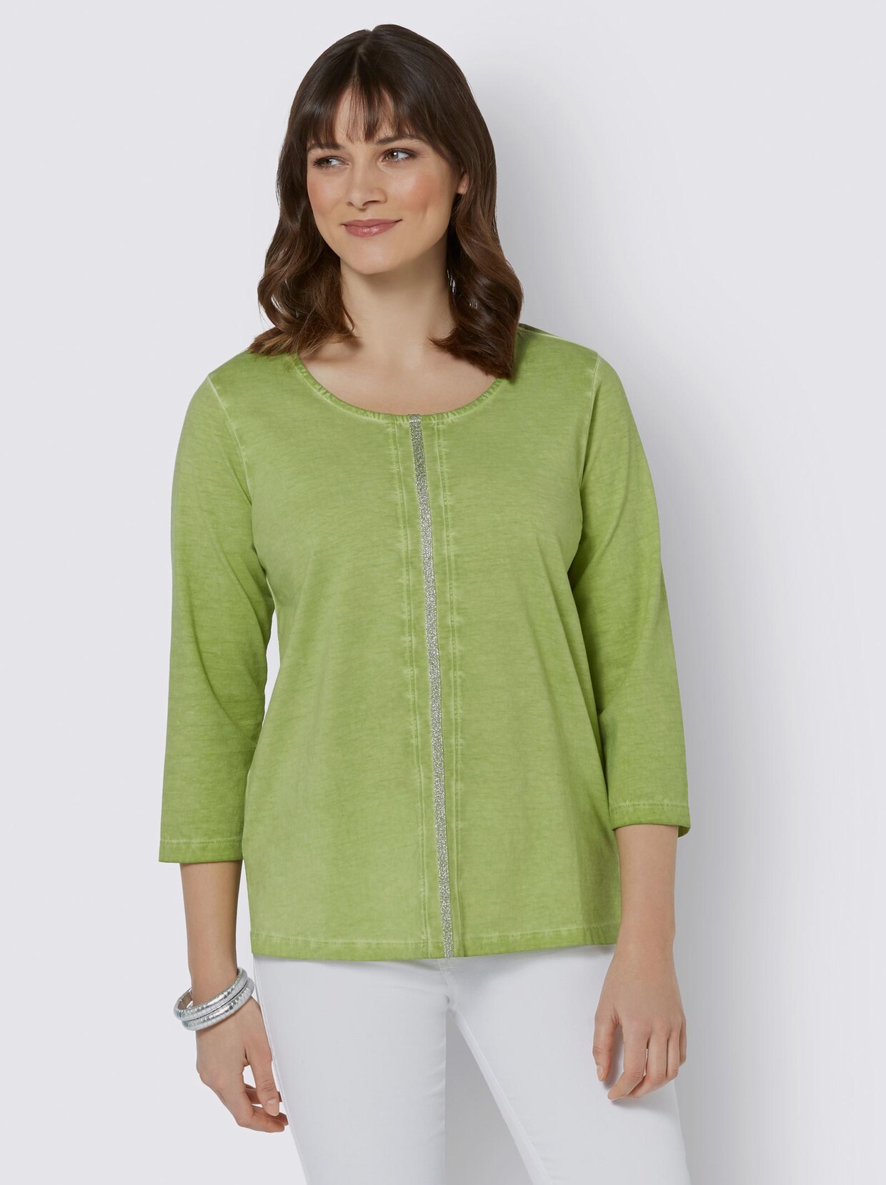 Rundhalsshirt - kiwi