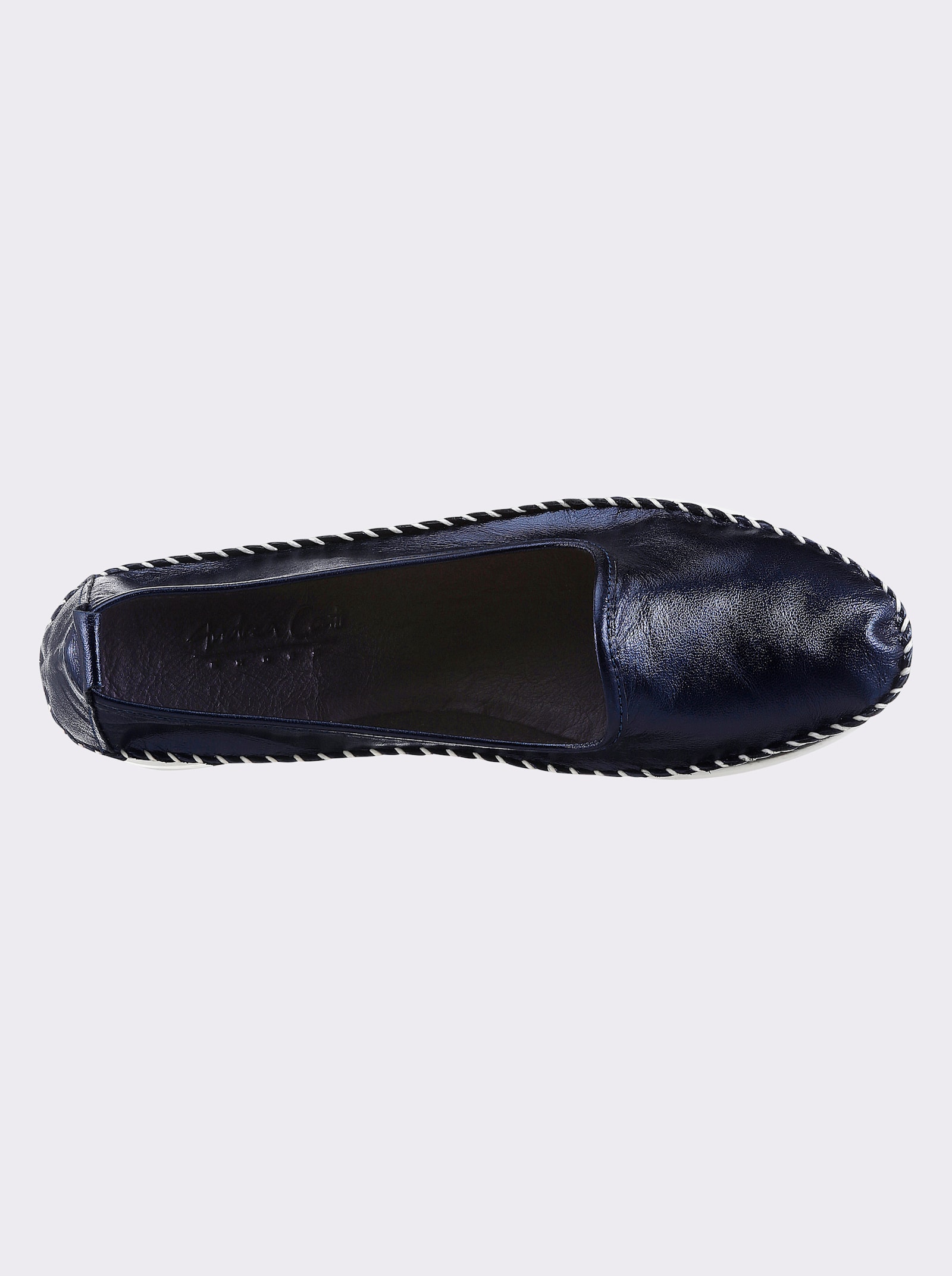 Andrea Conti Slipper - blau-metallic