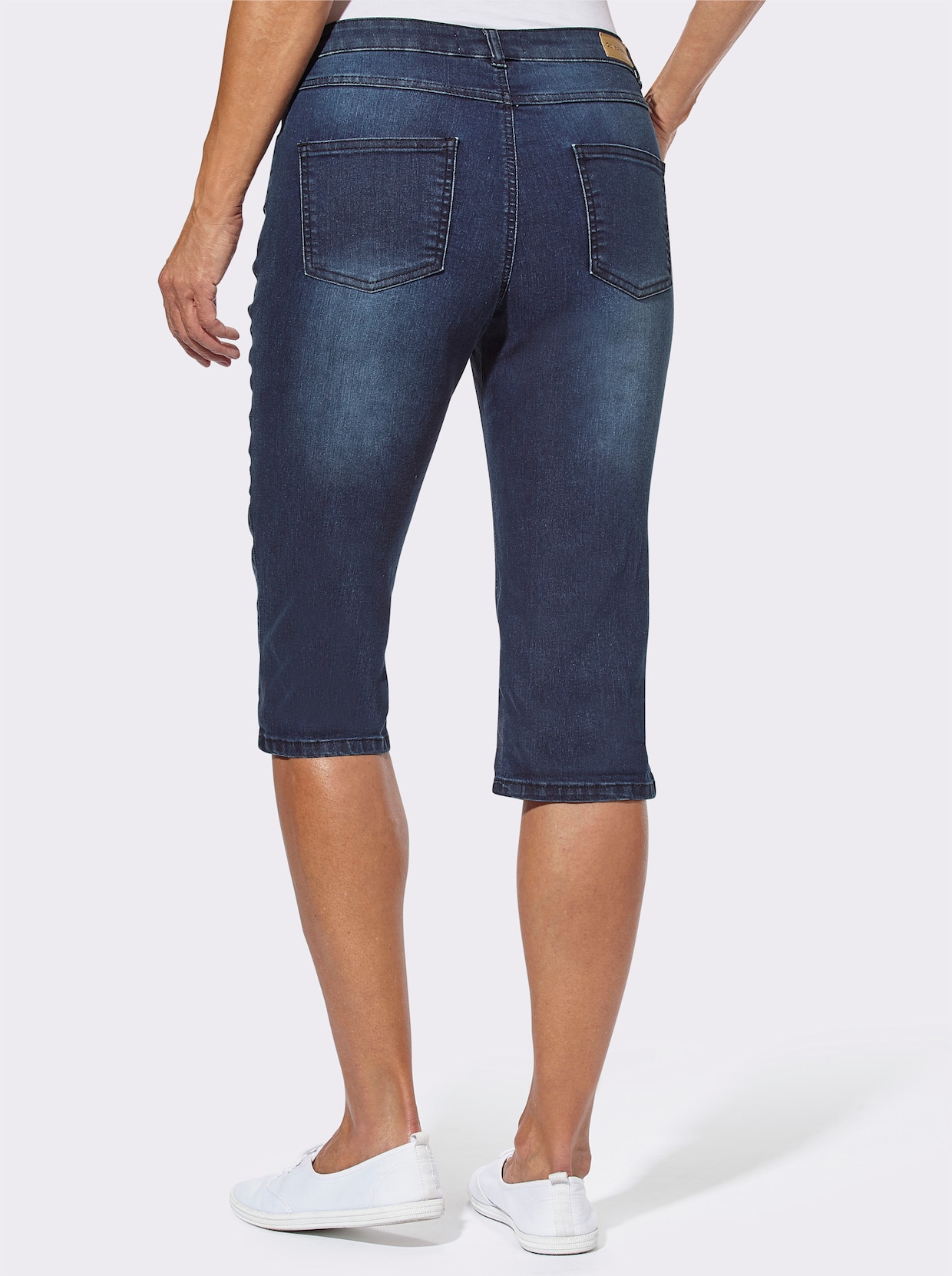 Jeansshort - blue-stone-washed