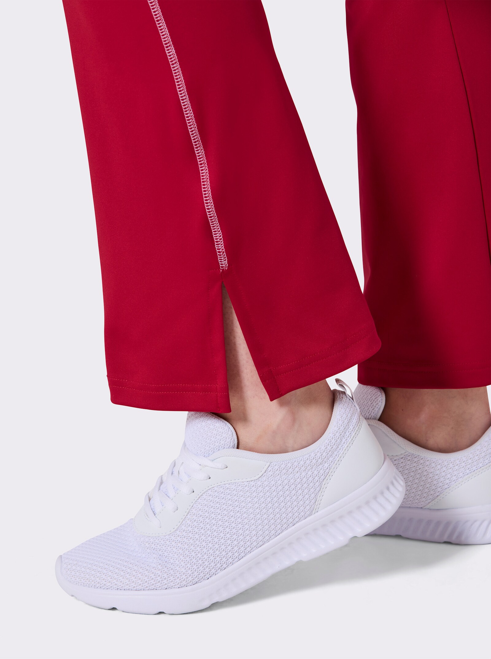 Catamaran Sports Funktionshose mit Schlitzen am Beinabschluss - rot