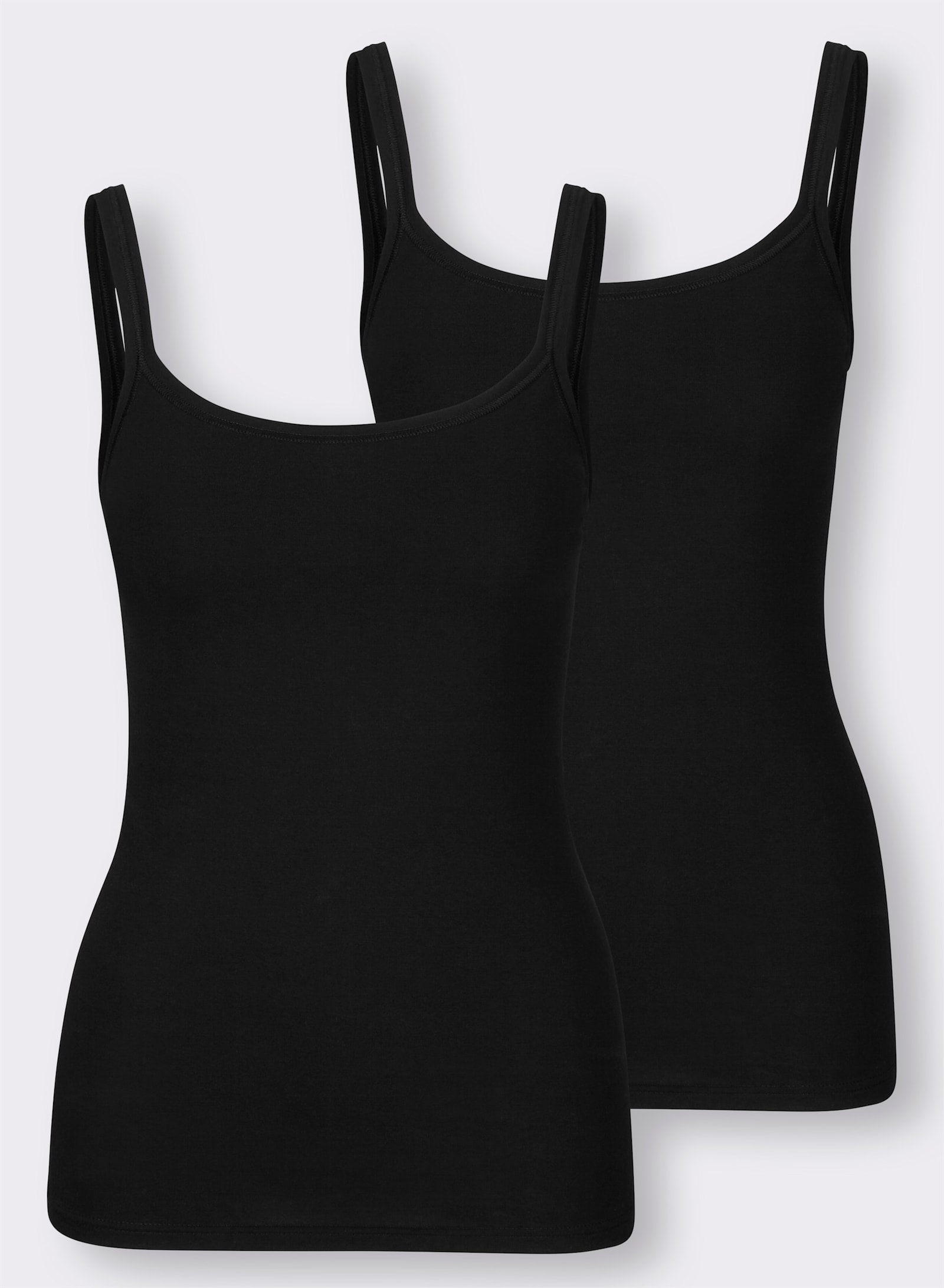 Speidel Trägerhemd mit Bio-Baumwolle - schwarz