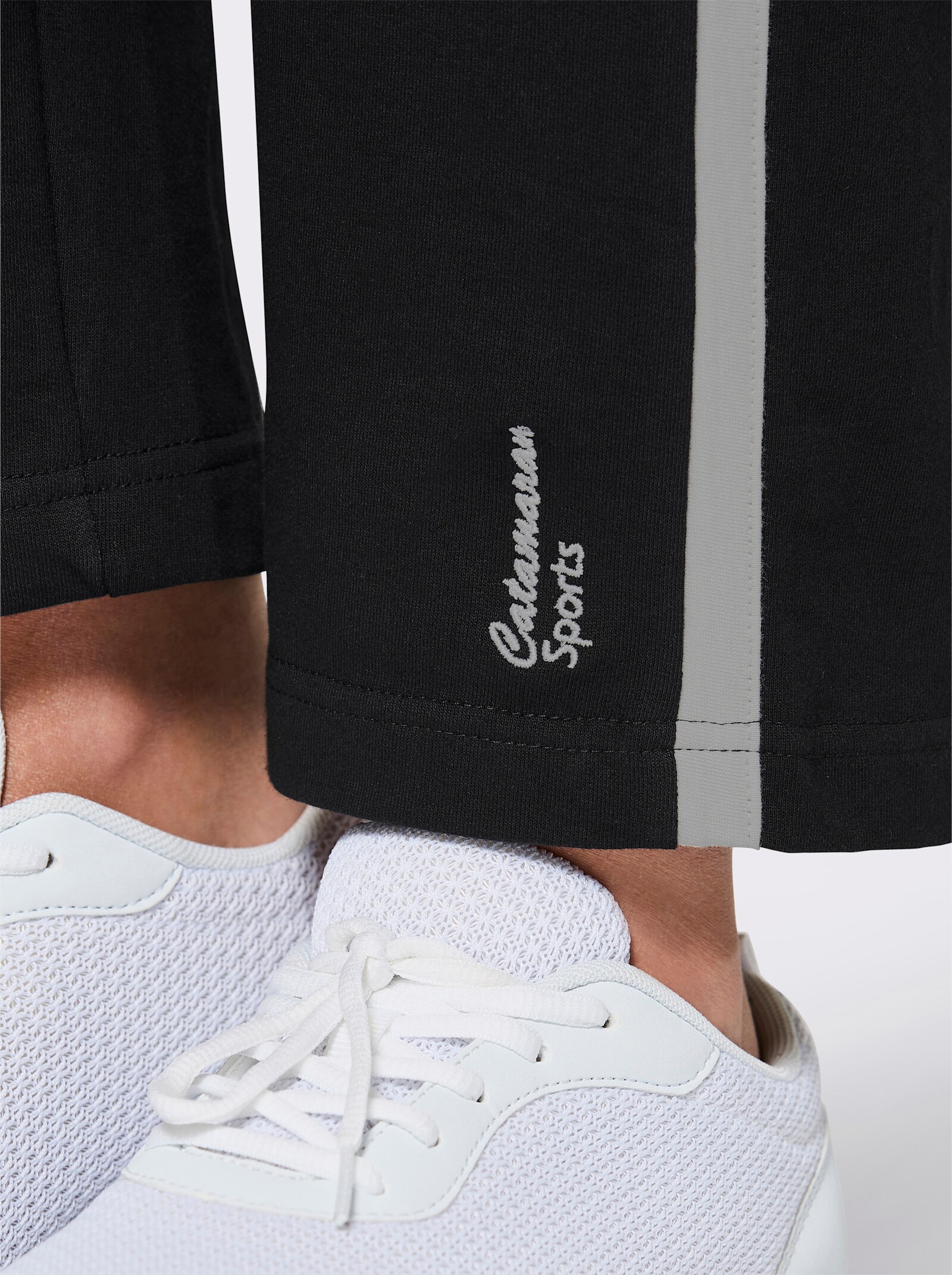 Catamaran Sports Freizeithose mit innenliegendem Zugband - schwarz-hellgrau