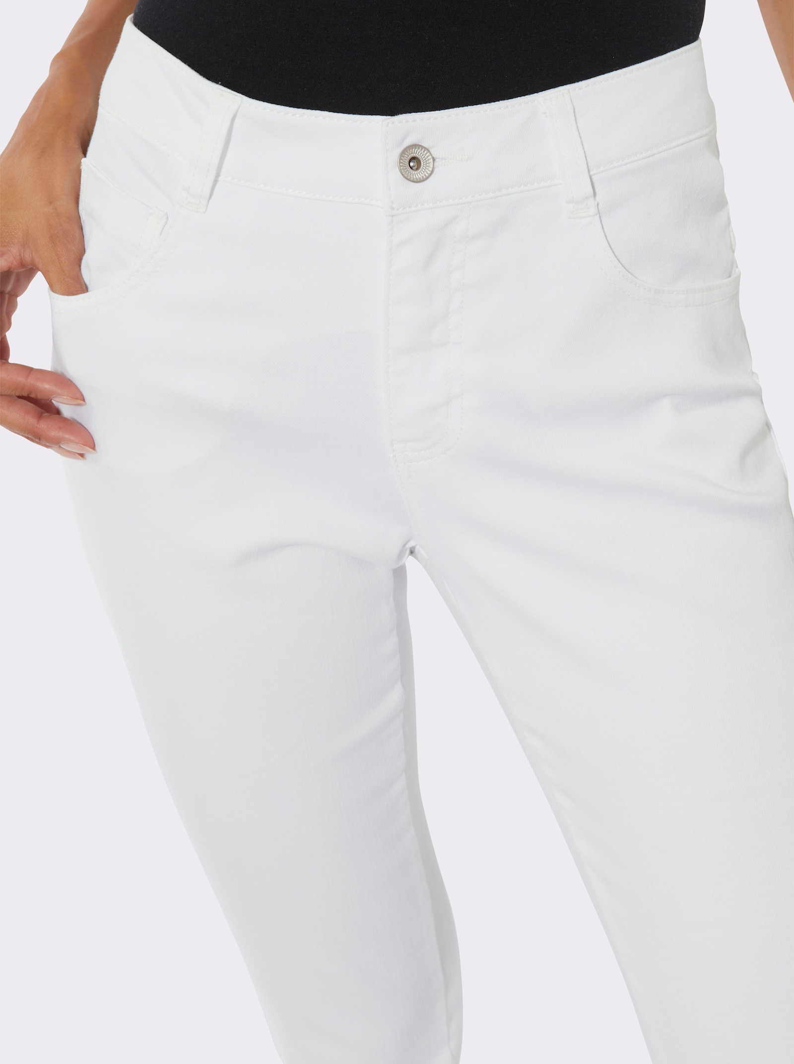 7/8-broek met push-up-effect - ecru