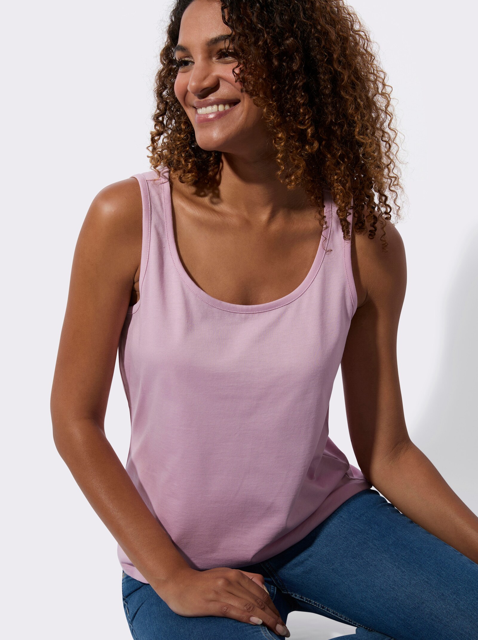 Linnen i 2-pack - ljusrosa + ecru